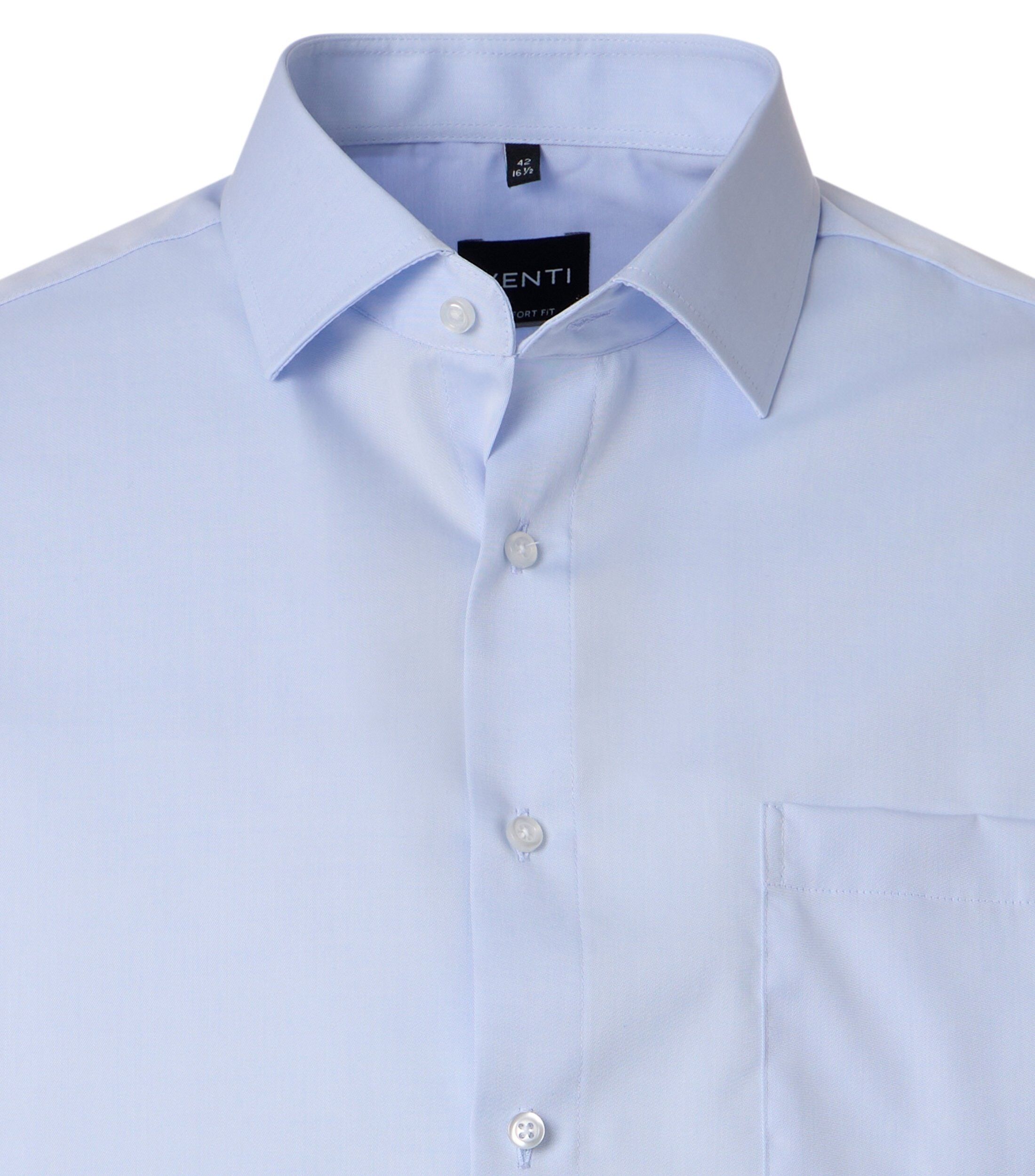 VENTI modern fit overhemd, twill, lichtblauw