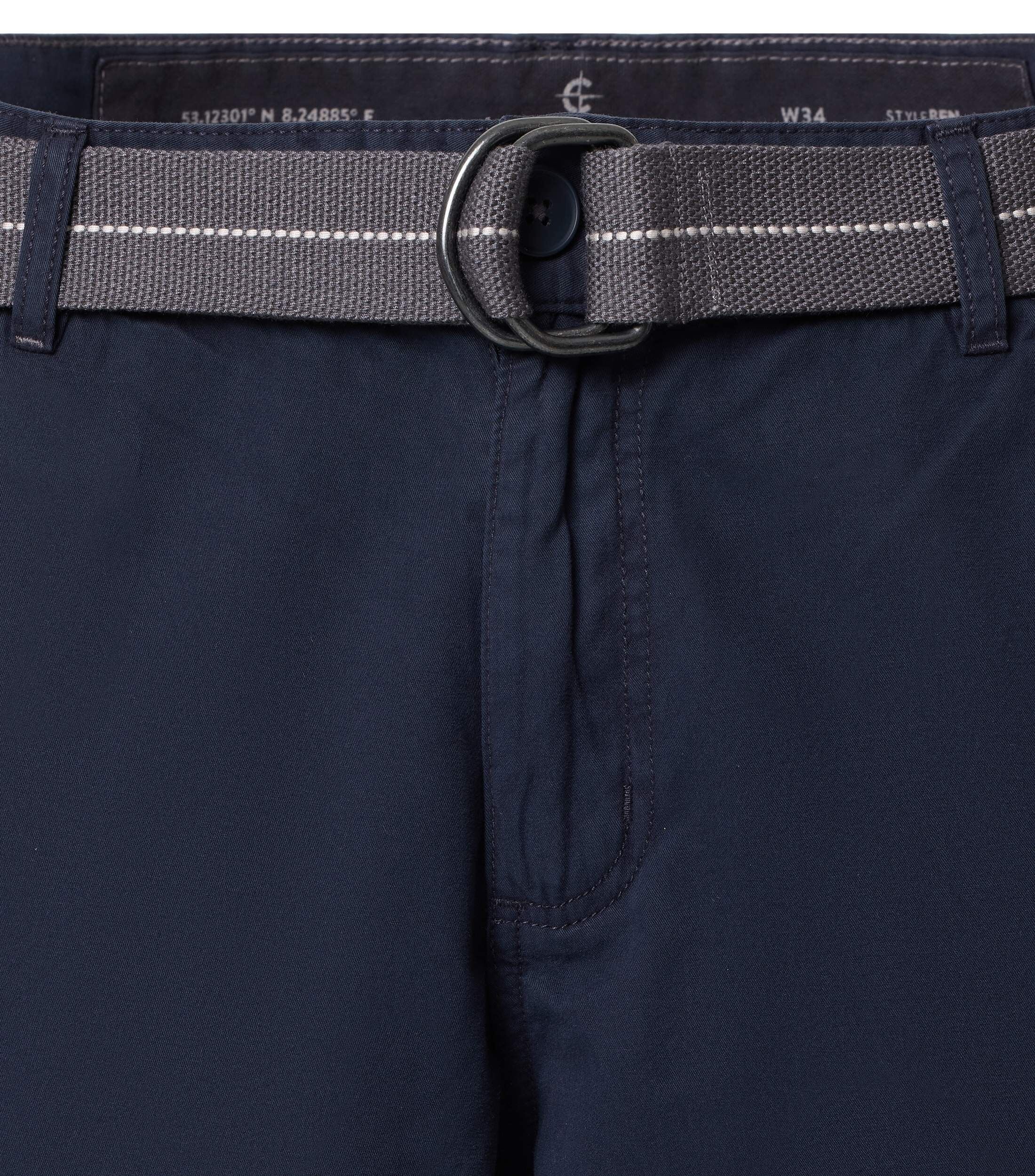CASA MODA driekwart bermuda BEN, heren cargo bermuda over de knie, blauw