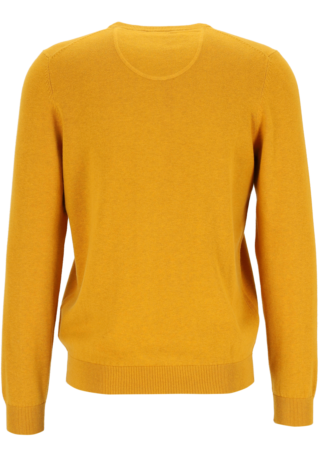 3-4055987813033-marvelis-Marvelis_kleur_trui_HR MARVELIS modern fit trui katoen, V-hals, okergeel