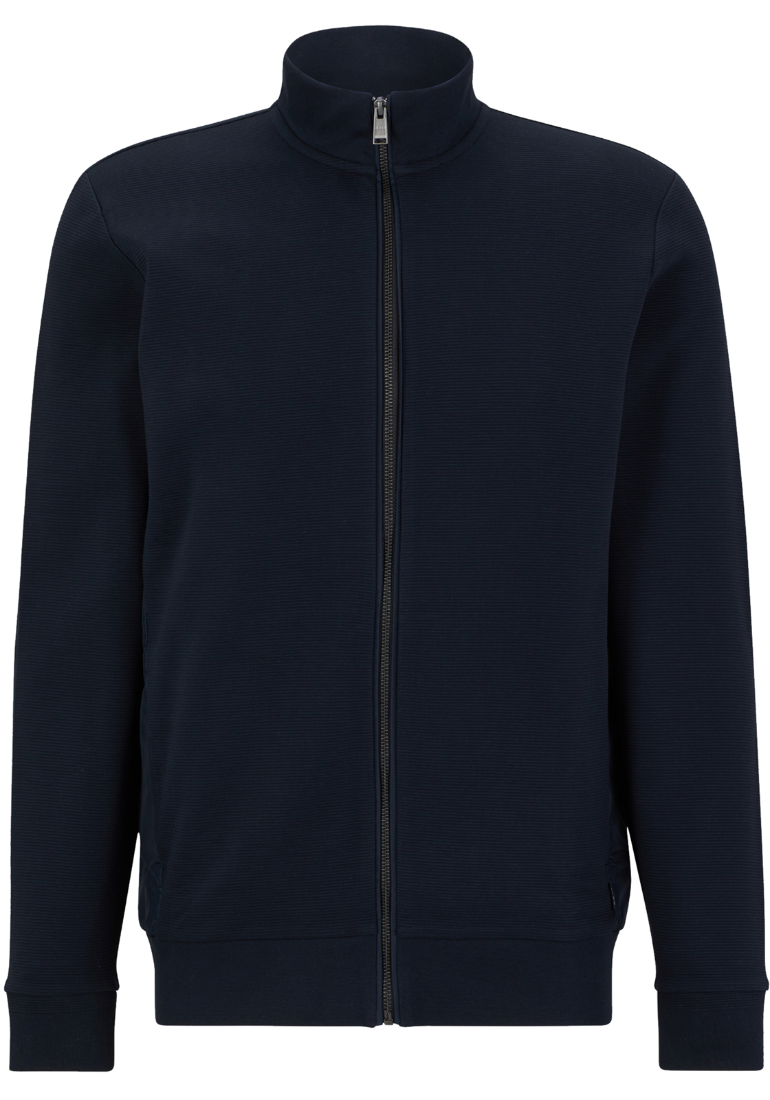 1-4063537913638-50490955-001-hugo_boss-trui-vest-najaar_HR BOSS Shepherd regular fit vest katoen, heren sweatvest middeldik, donkerblauw