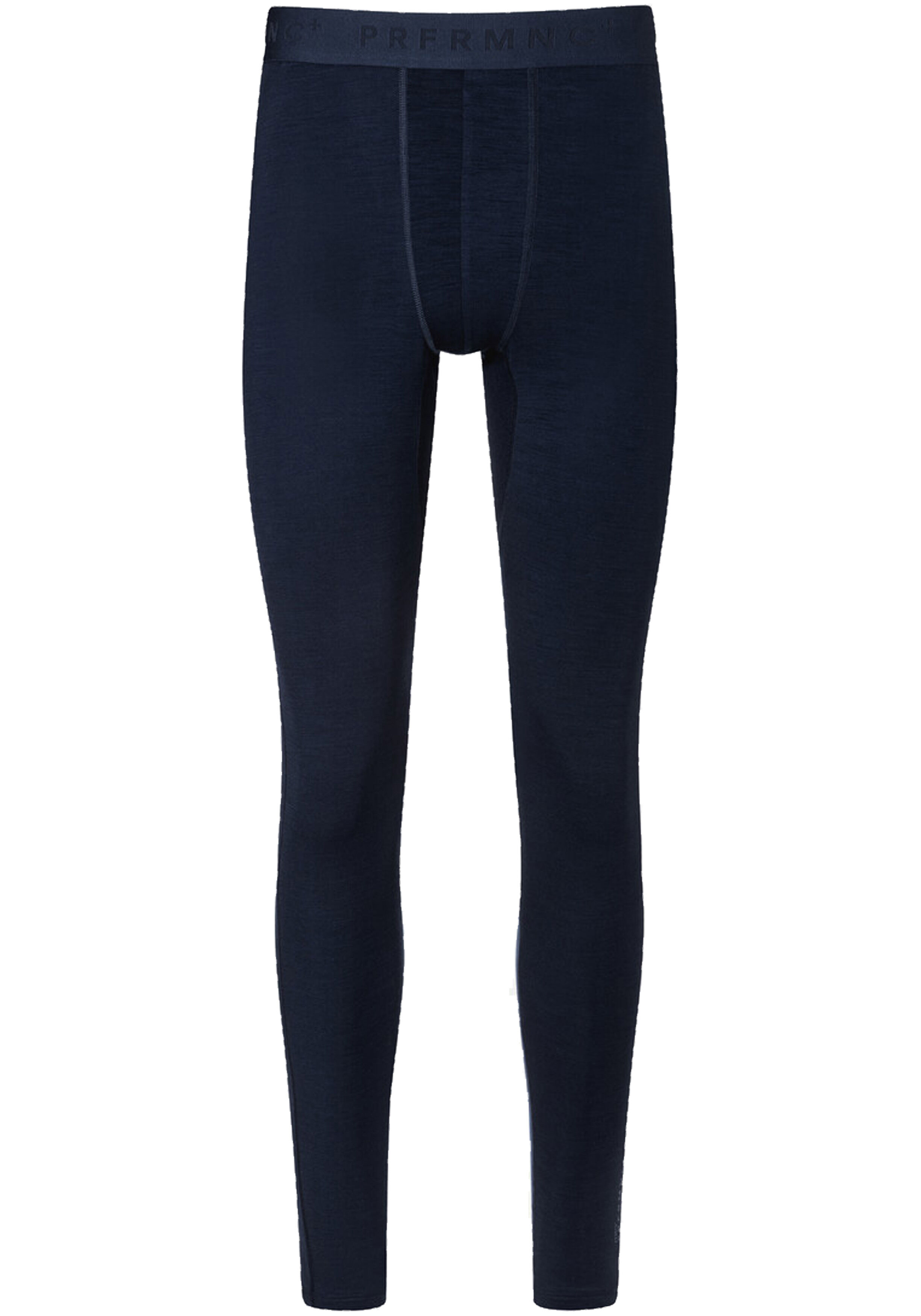 Mey heren long john ¾ Prfrmnc+, thermo korte legging donkerblauw