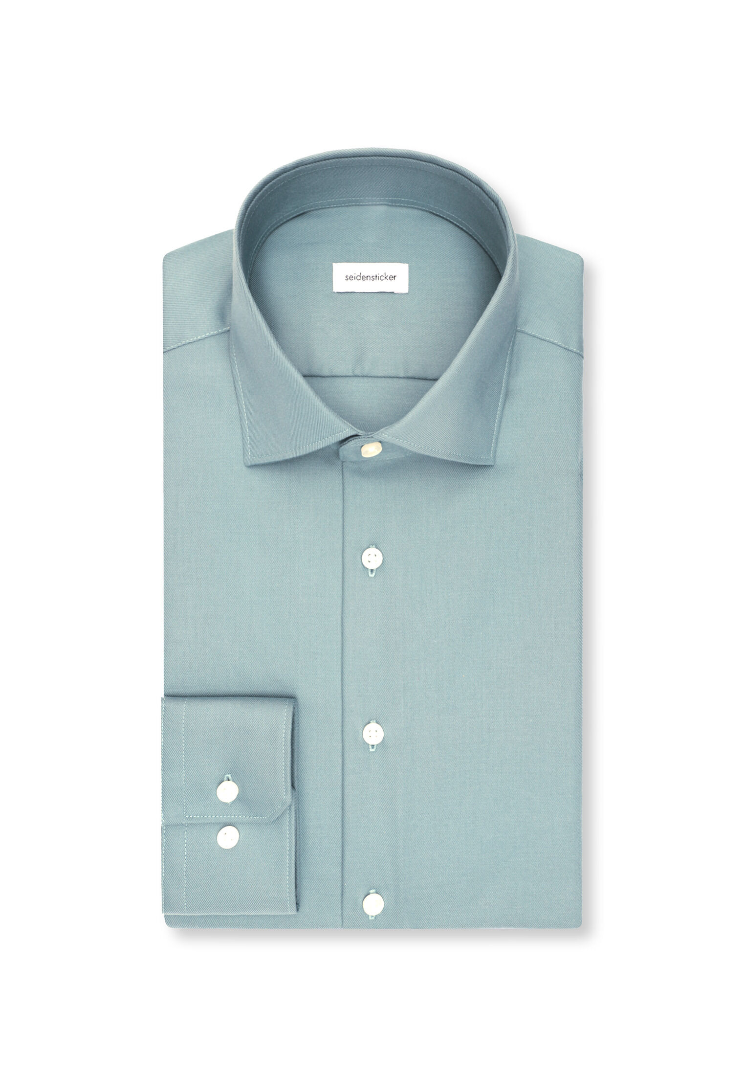 Seidensticker slim fit overhemd, popeline, groen