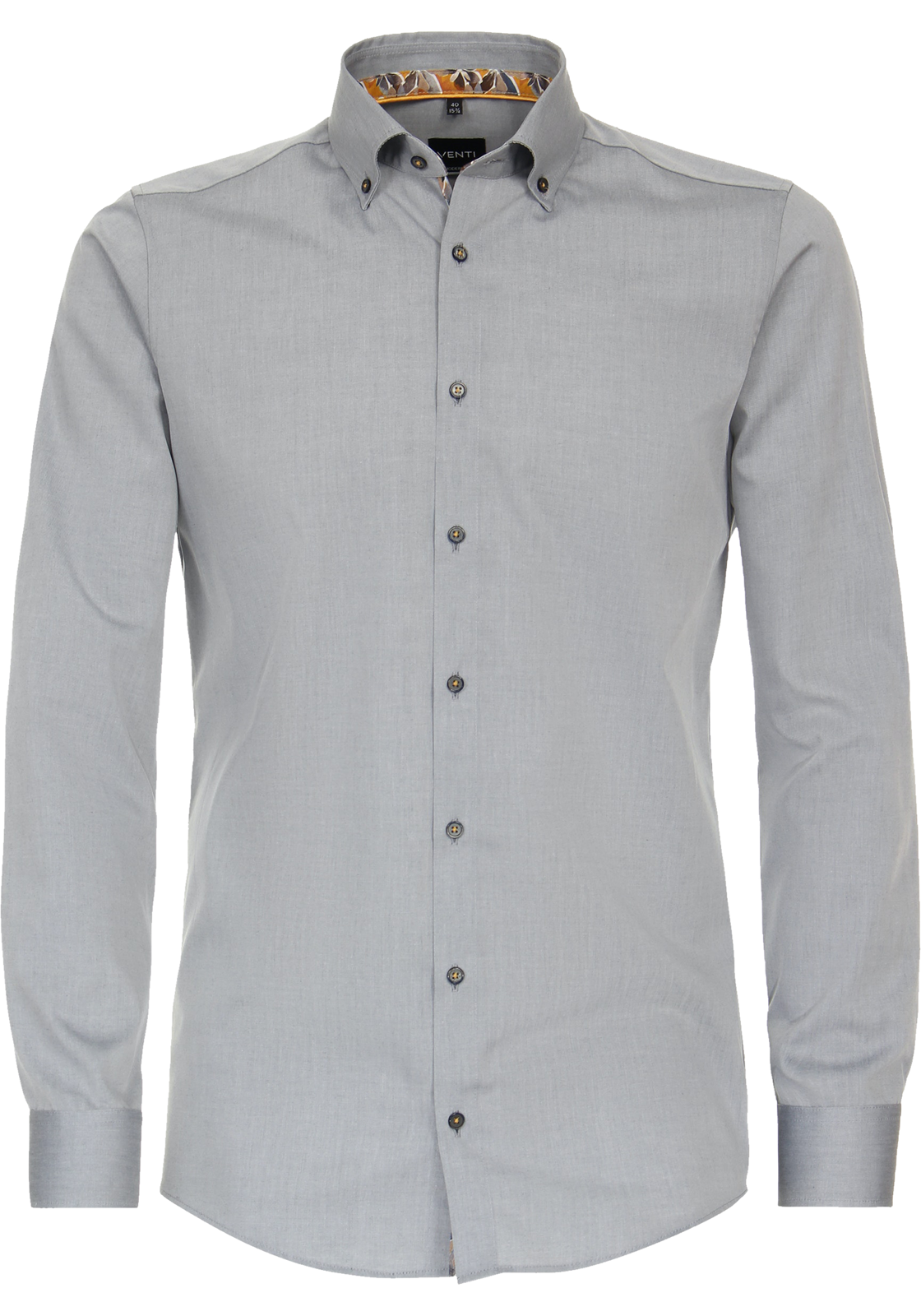 1-4064813813000-venti-overhemd_HR VENTI modern fit overhemd, popeline, grijs