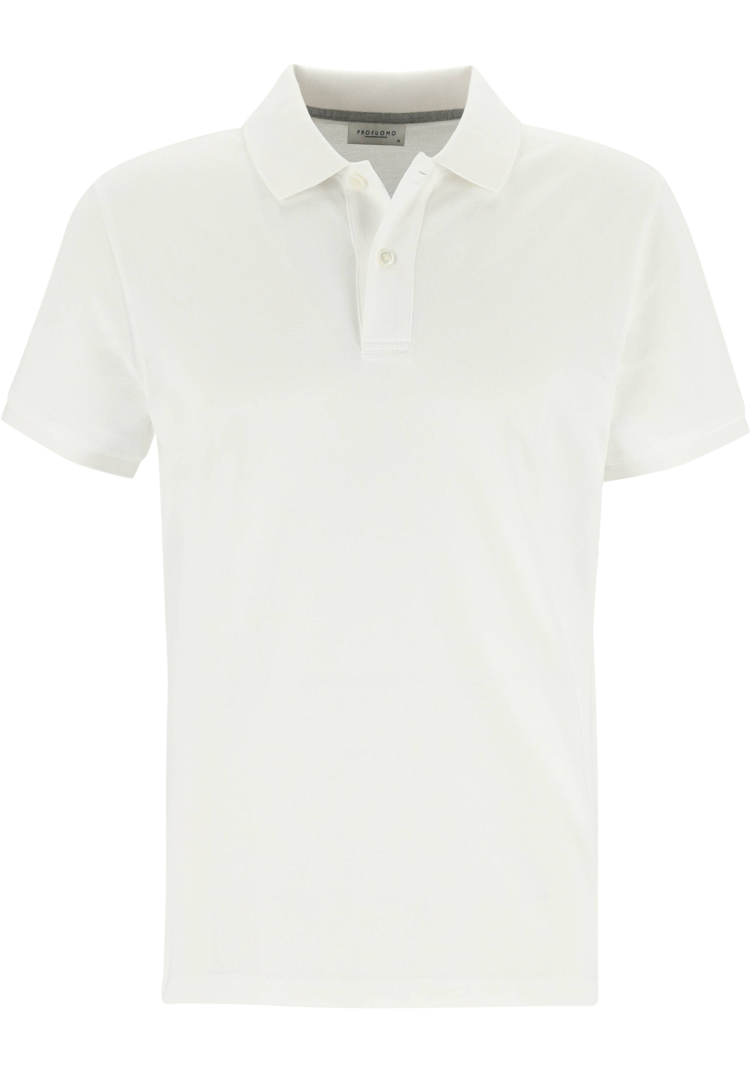 Profuomo slim fit heren polo, wit