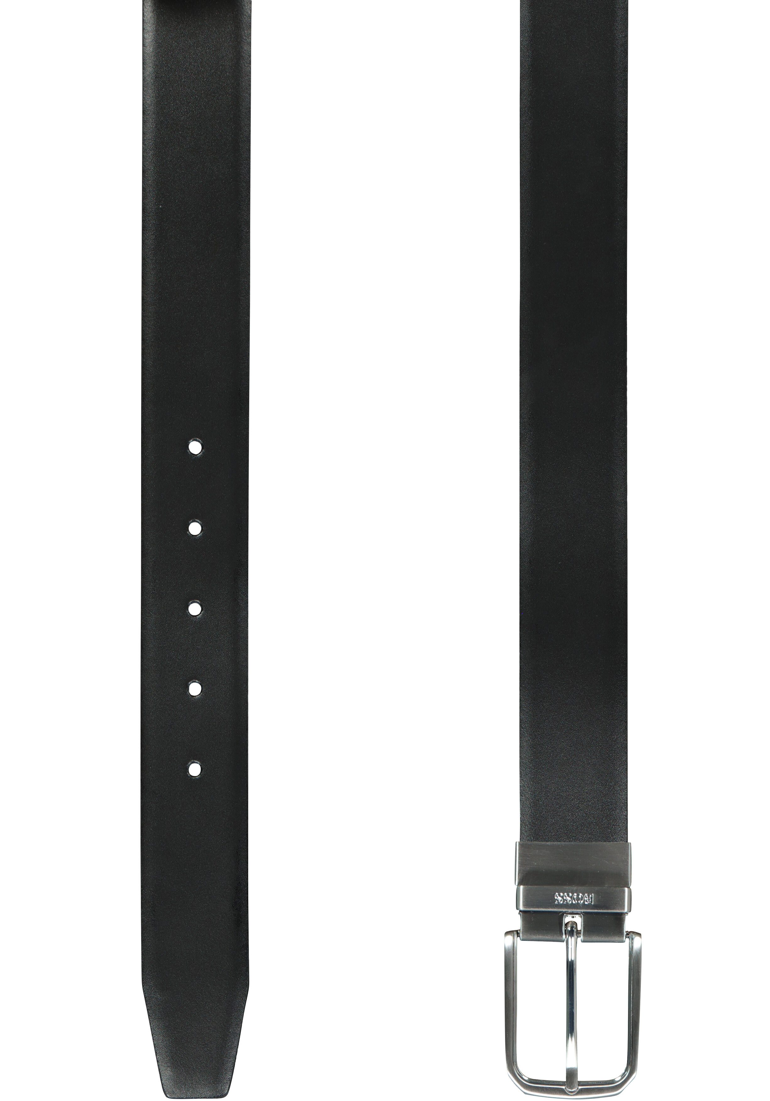 HUGO BOSS leren riem cadeau, heren riem in geschenkverpakking, zwart