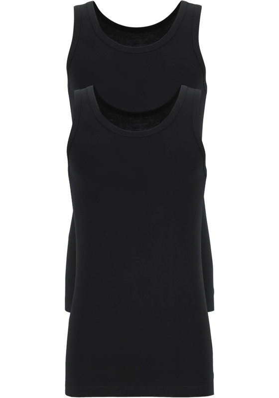 SCHIESSER 95/5 singlets (2-pack), O-hals, zwart SCHIESSER 95/5 singlets (2-pack), O-hals, zwart
