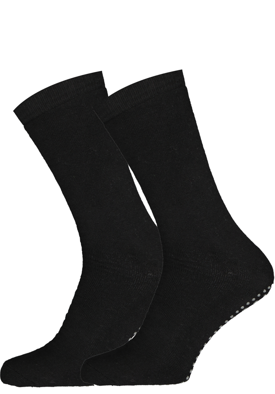 Homepads herensokken, zwart (antraciet noppen)   Homepads herensokken, zwart (antraciet noppen)