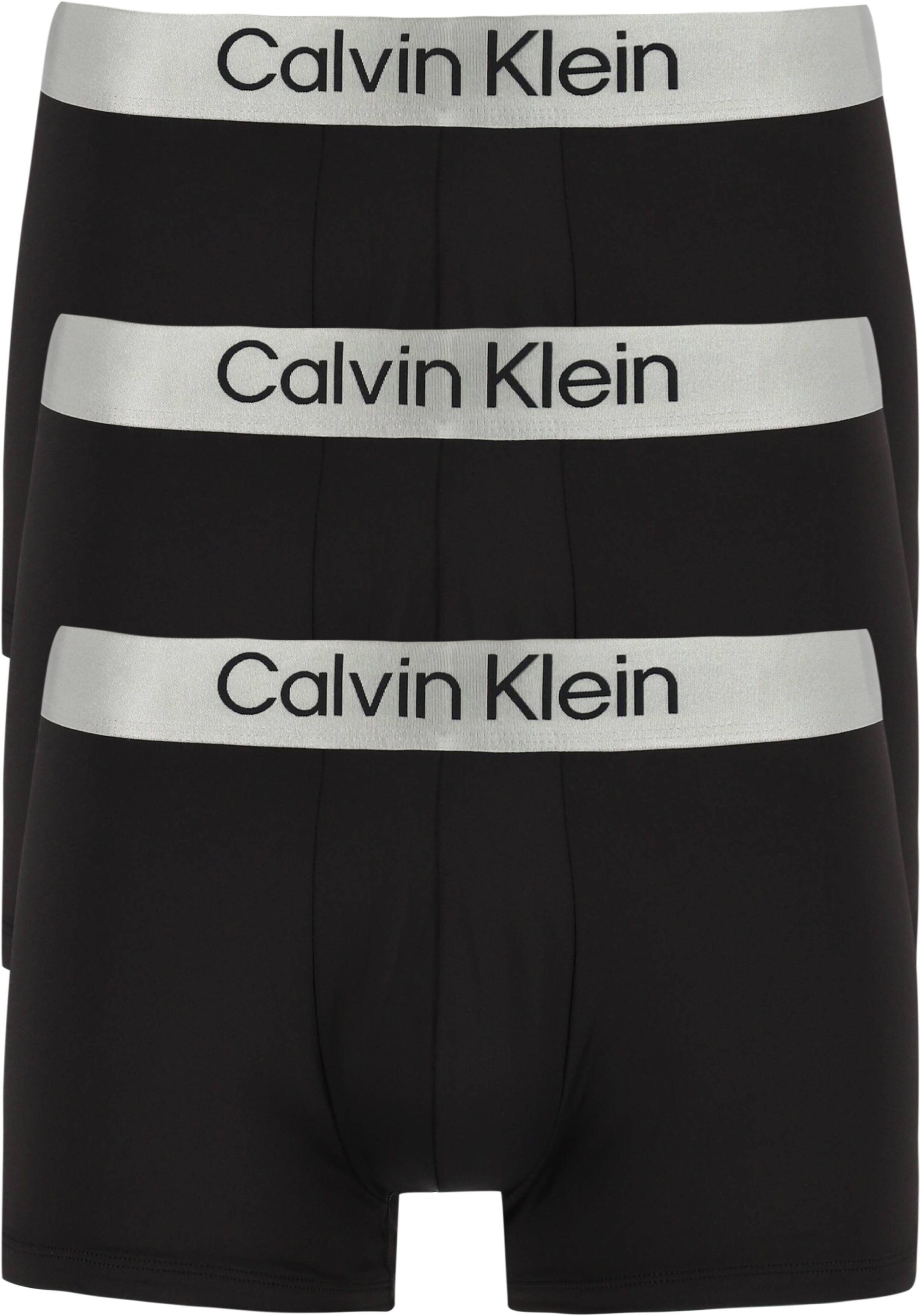 Calvin Klein Trunks (3-pack), heren boxers normale lengte, zwart