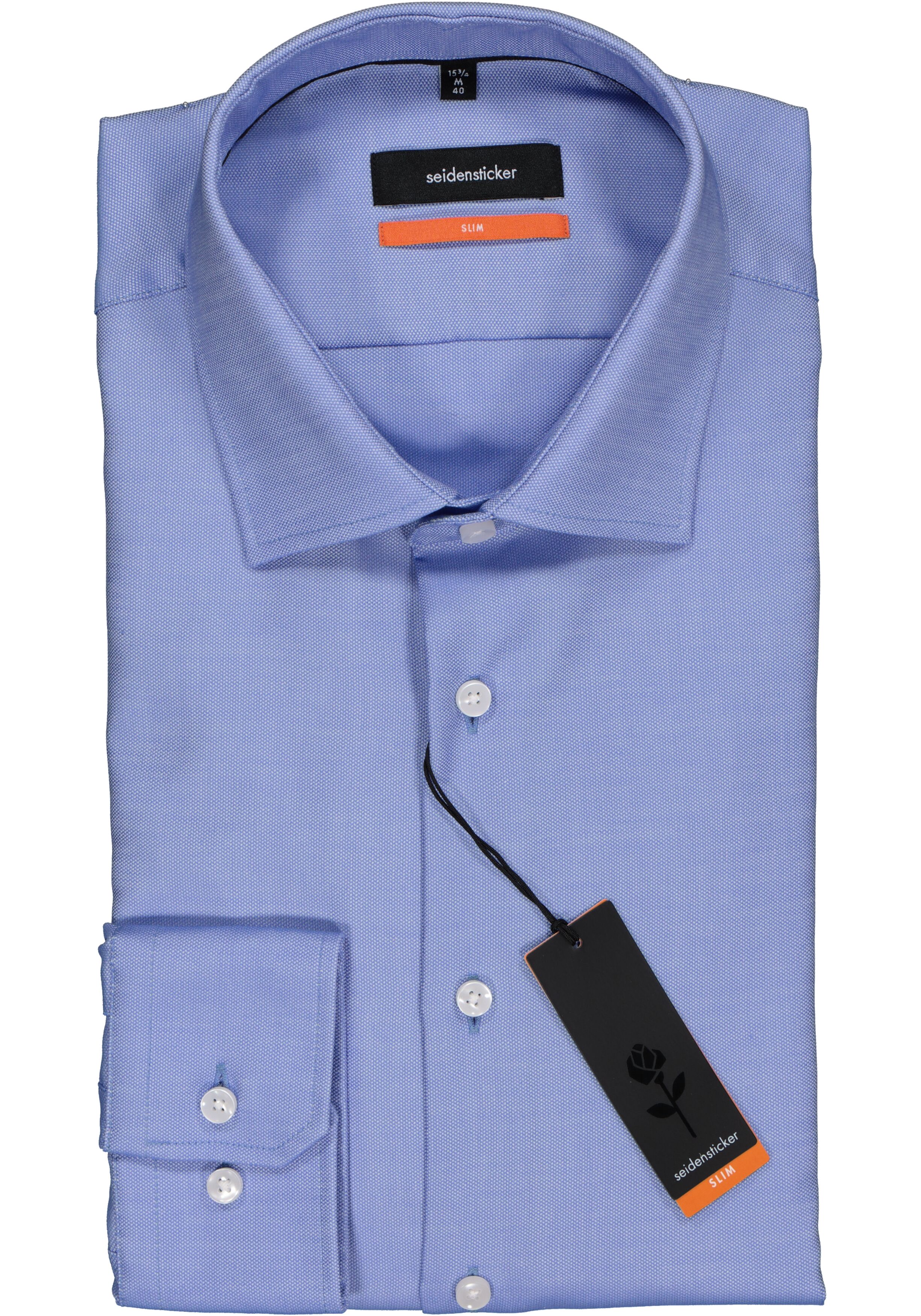 Seidensticker slim fit overhemd, blauw