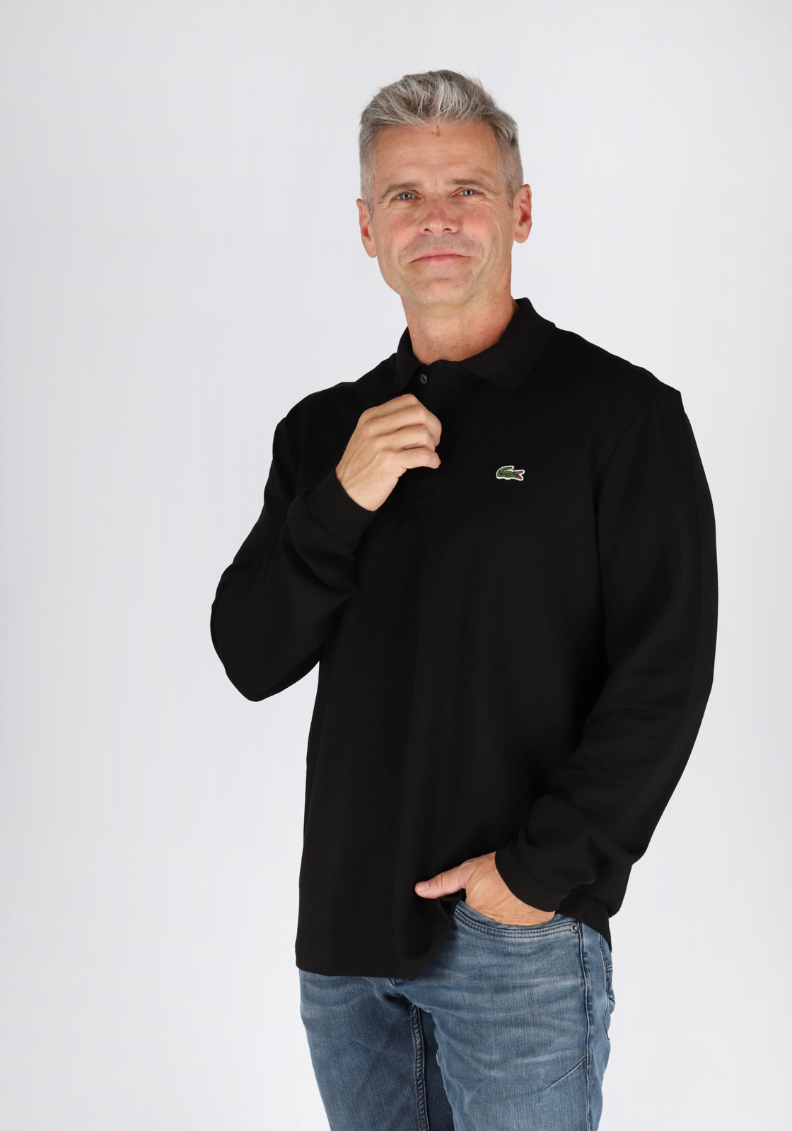 4-3570670000596-hemdvoorhem-Shoot_Bertil_927156-tm_sep_2028-lacoste-L1312-031_HR Lacoste Classic Fit polo lange mouw, zwart