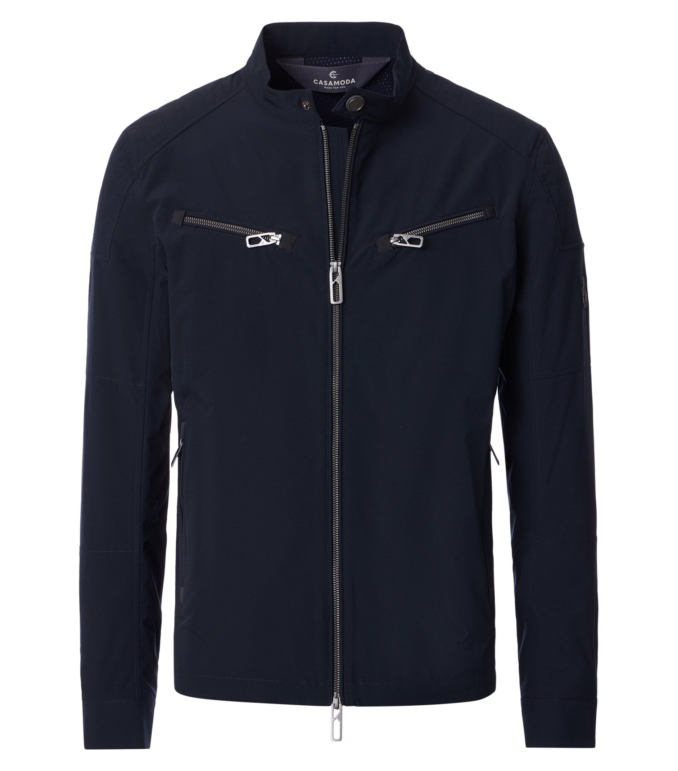 CASA MODA comfort fit tussenjas, donkerblauw, wit
