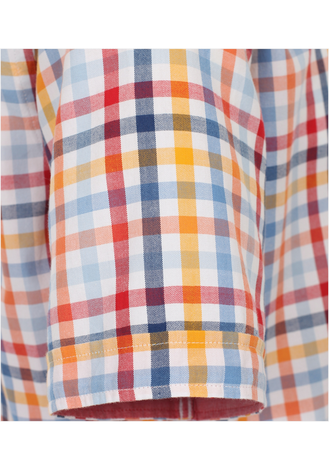 image_5_6e558f68c6bfca2f8bea4f7ff9902b17jpgautoformatbgF3F3F3blend-alpha100blend-colorF3F3F3blend-modedarkenfitclampp Redmond comfort fit overhemd, korte mouw, popeline, rood geruit