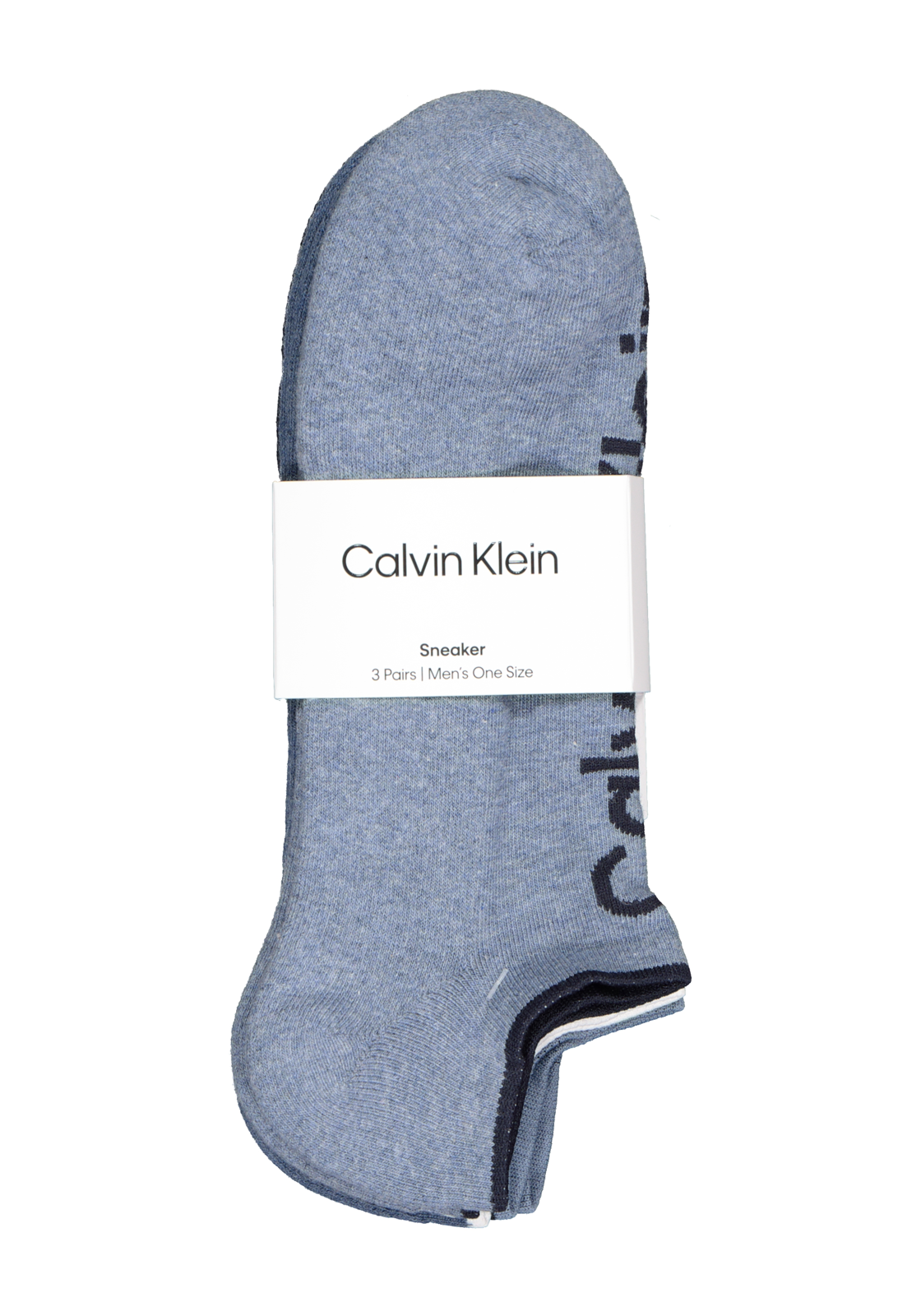 08-8720245219600_ck_sokken_3p_HR Calvin Klein herensokken Grant (3-pack), onzichtbare lage sportsokken, drie tinten jeansblauw
