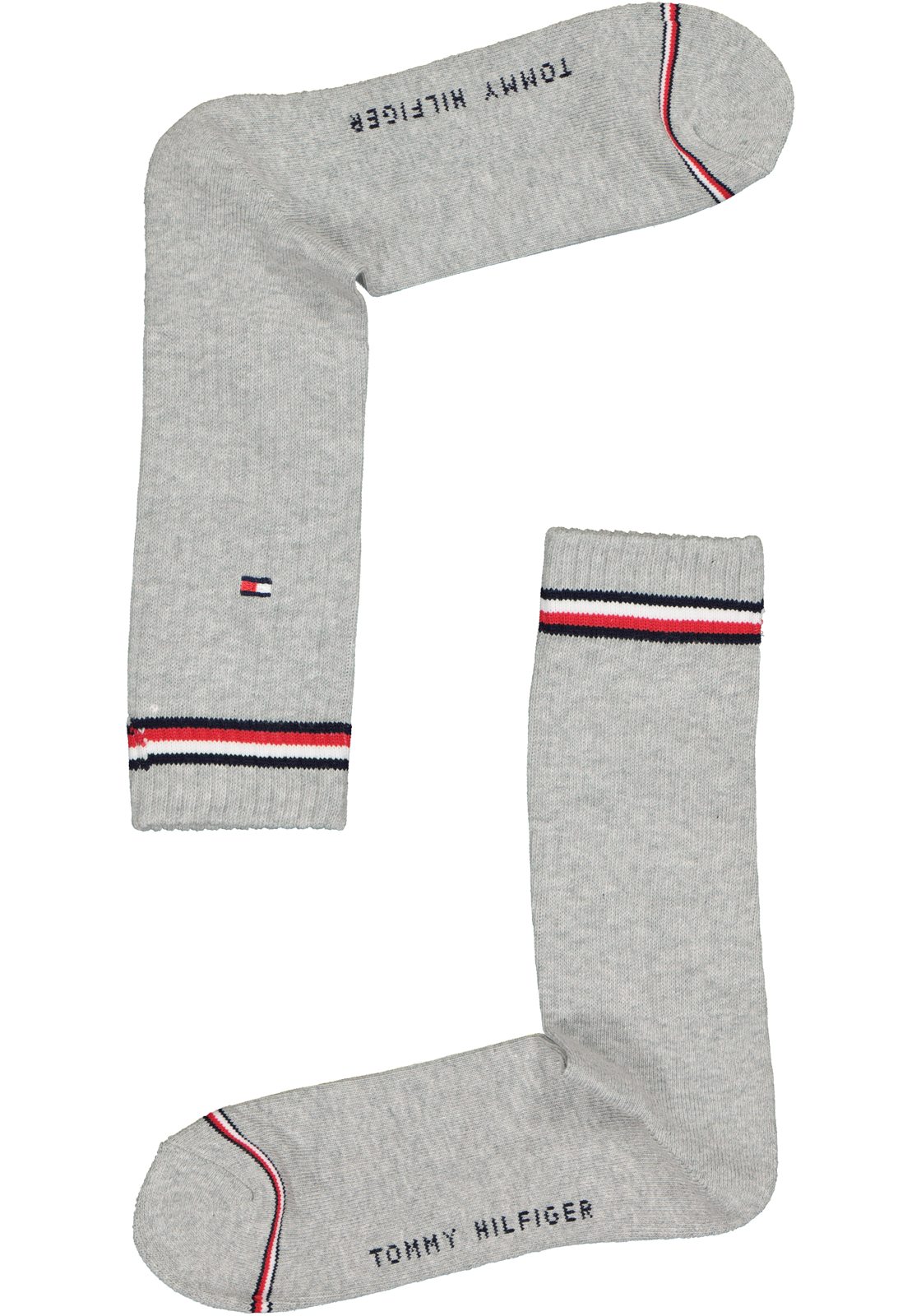 6-8718824976655_sok_HR Tommy Hilfiger Iconic Sport Socks (2-pack), heren sportsokken katoen, grijs