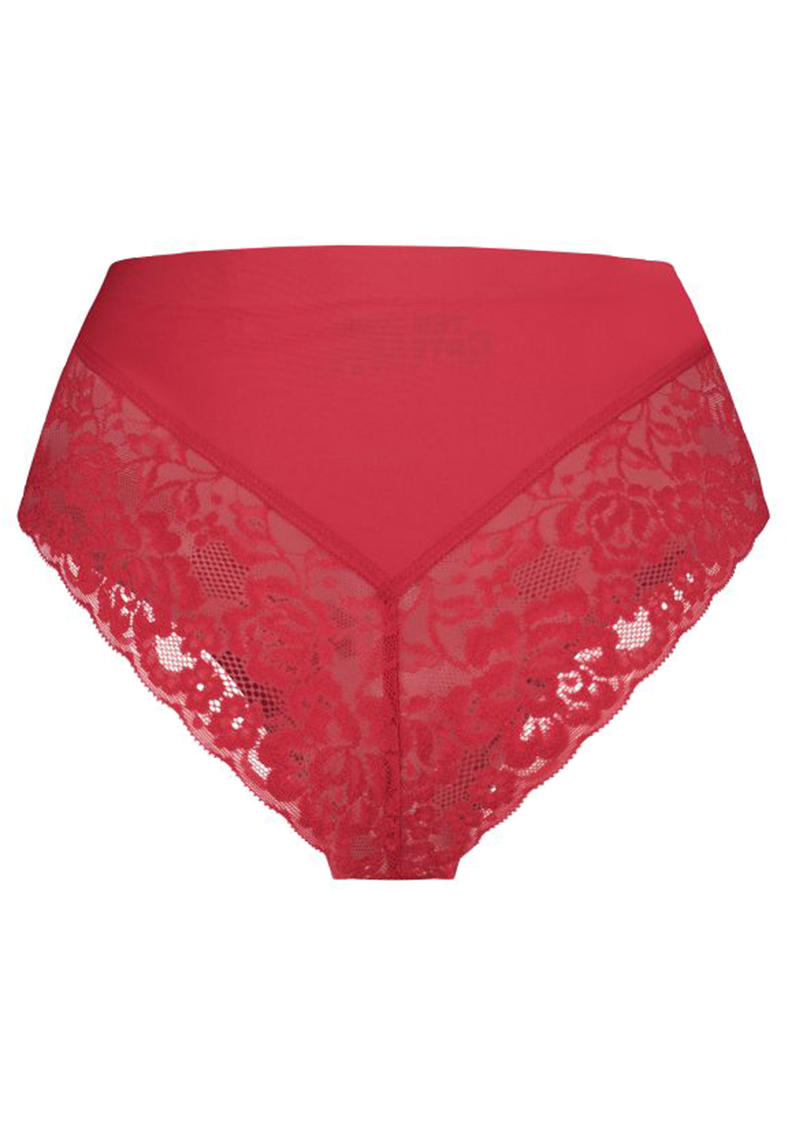 TEN CATE Secrets Lace women high waist brazilian met kant (1-pack), dames slip hoge taille, rood TEN CATE Secrets Lace women high waist brazilian met kant (1-pack), dames slip hoge taille, rood