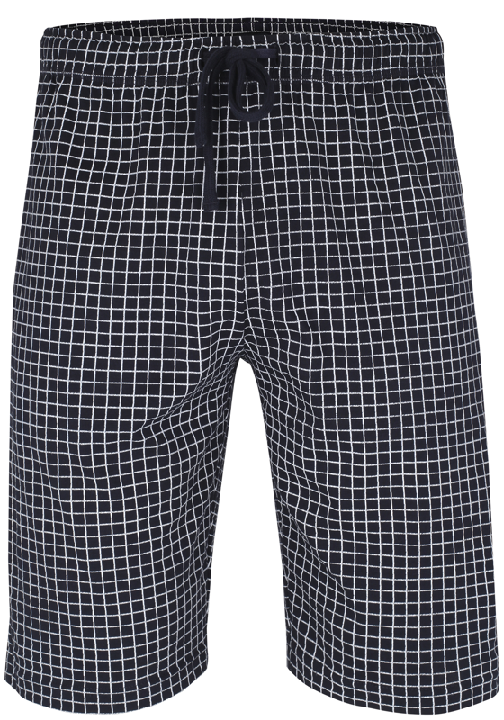 Ceceba heren pyjamabroek kort, donkerblauw met wit geruit Ceceba heren pyjamabroek kort, donkerblauw met wit geruit