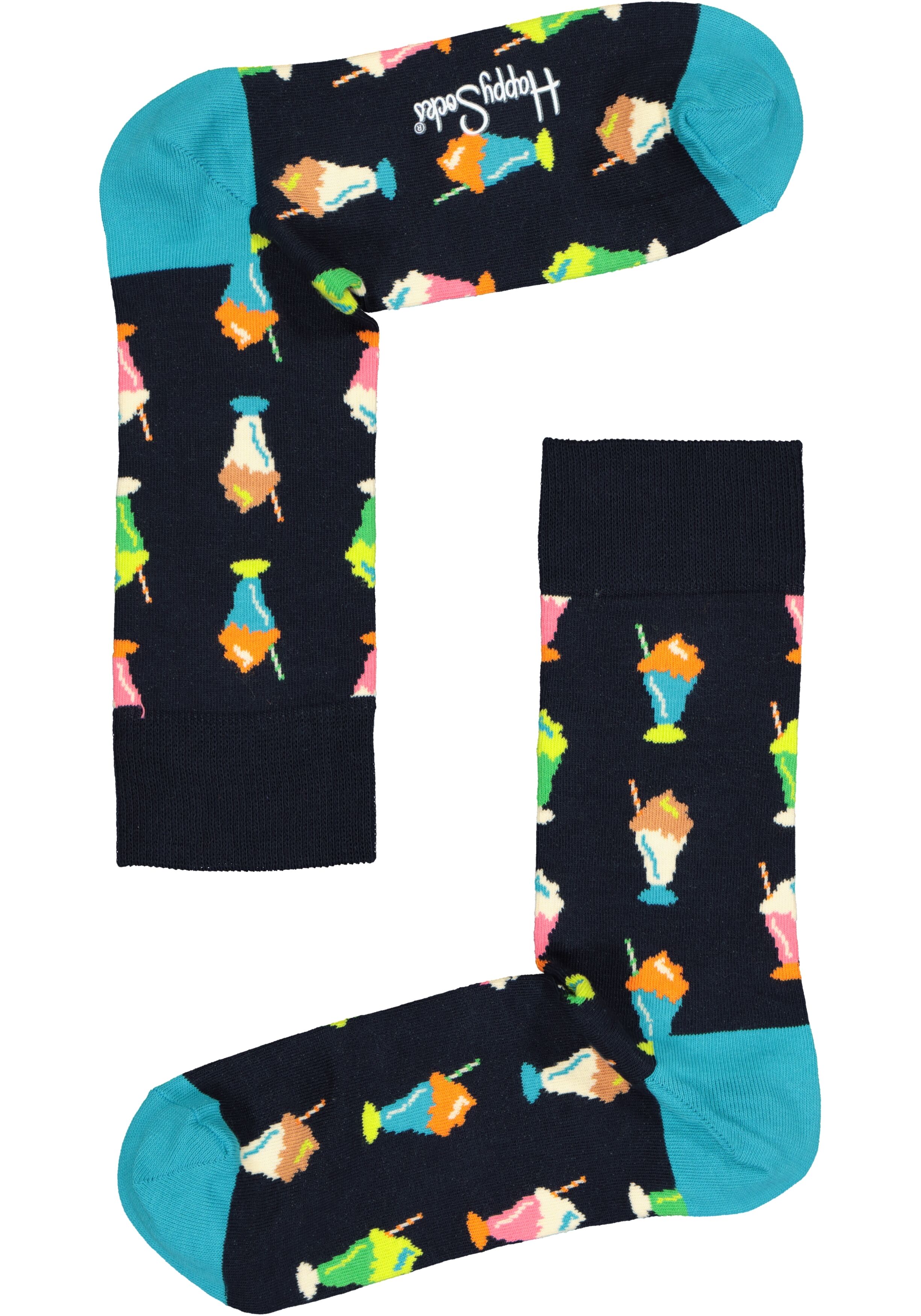 Happy Socks Milkshake Sock, smullen met blauw