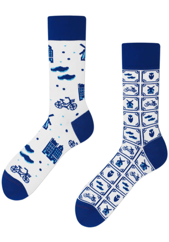 Many Mornings unisex sokken, Dutch Blue Many Mornings unisex sokken, Dutch Blue
