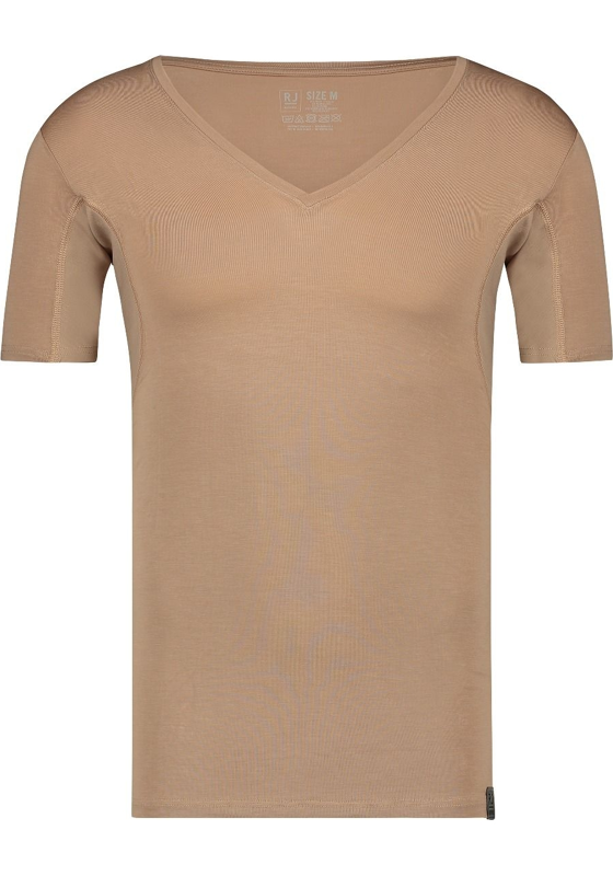 RJ Bodywear Sweatproof T-shirt (1-pack), heren T-shirt met anti zweet oksels, diepe V-hals, huidskleur RJ Bodywear Sweatproof T-shirt (1-pack), heren T-shirt met anti zweet oksels, diepe V-hals, huidskleur