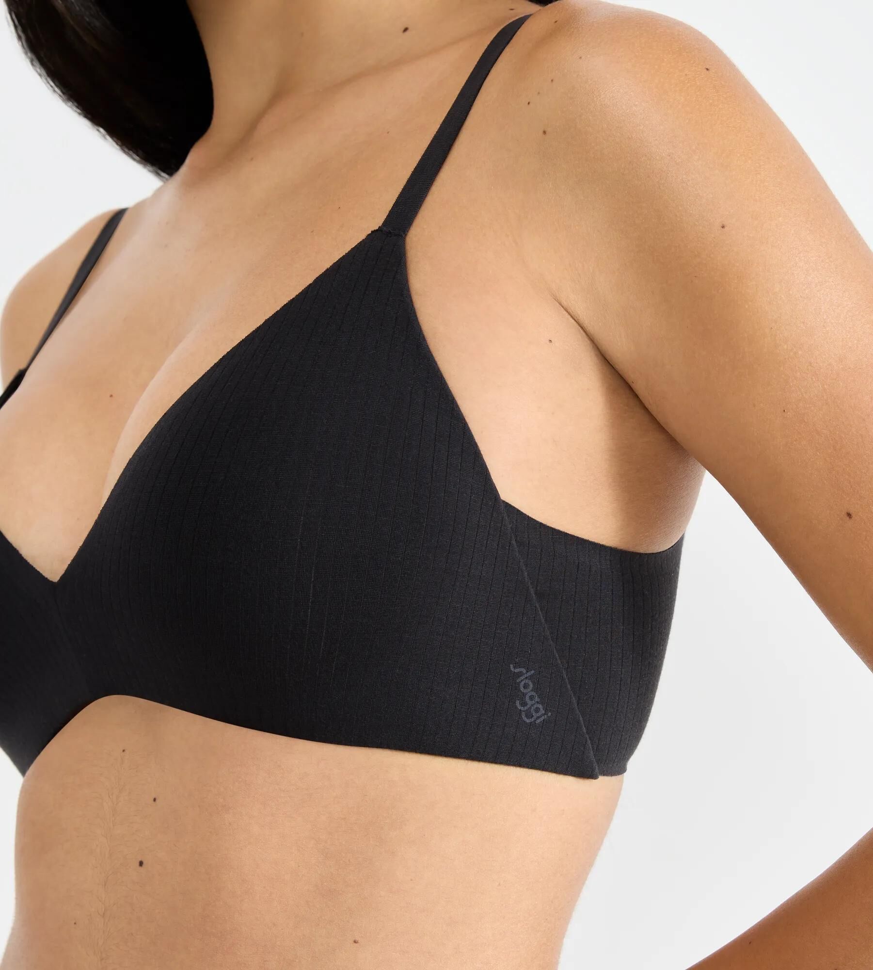 Sloggi Women ZERO Feel Pure THE UP Push Up, bralette, zwart