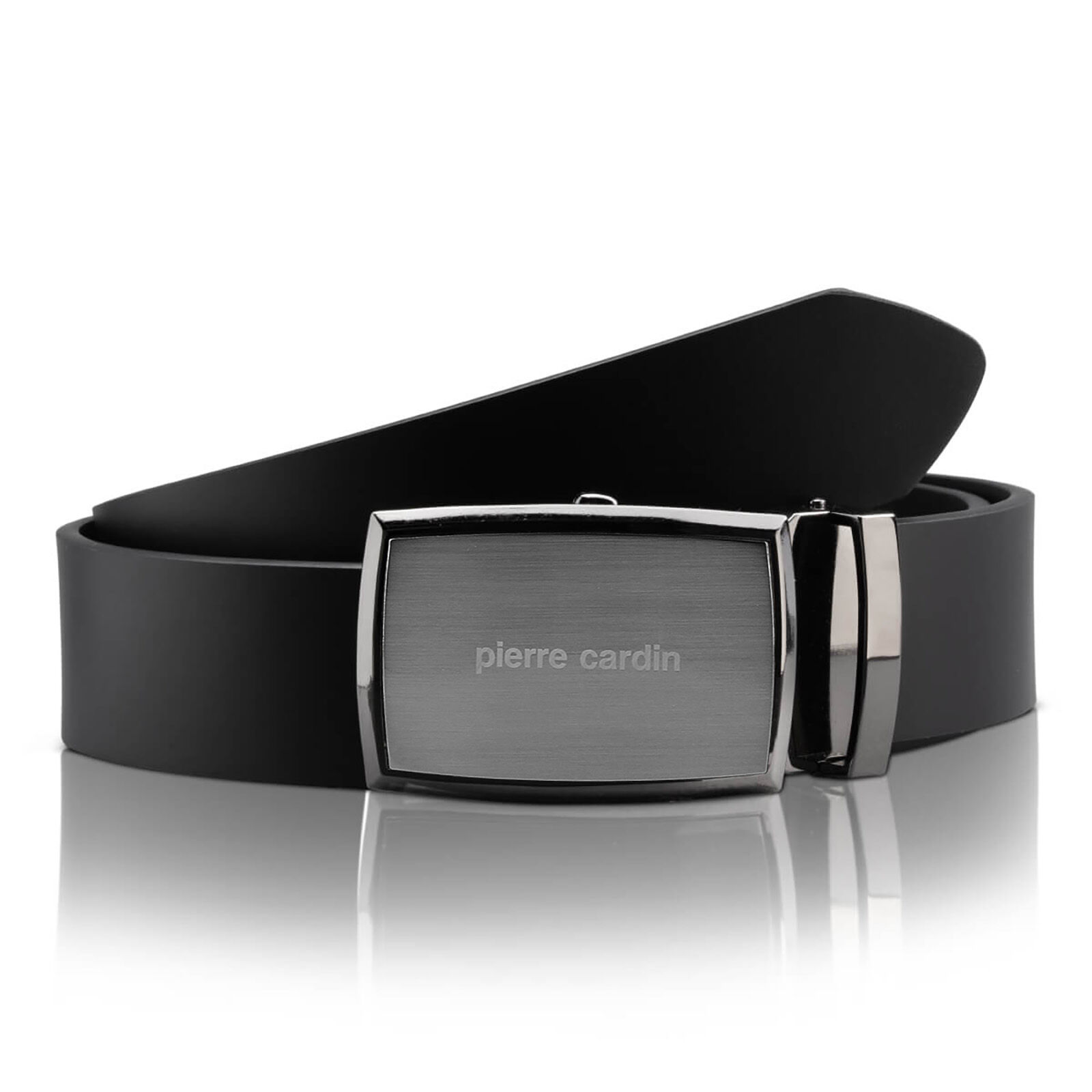 PIERRE CARDIN leren heren riem, zwart