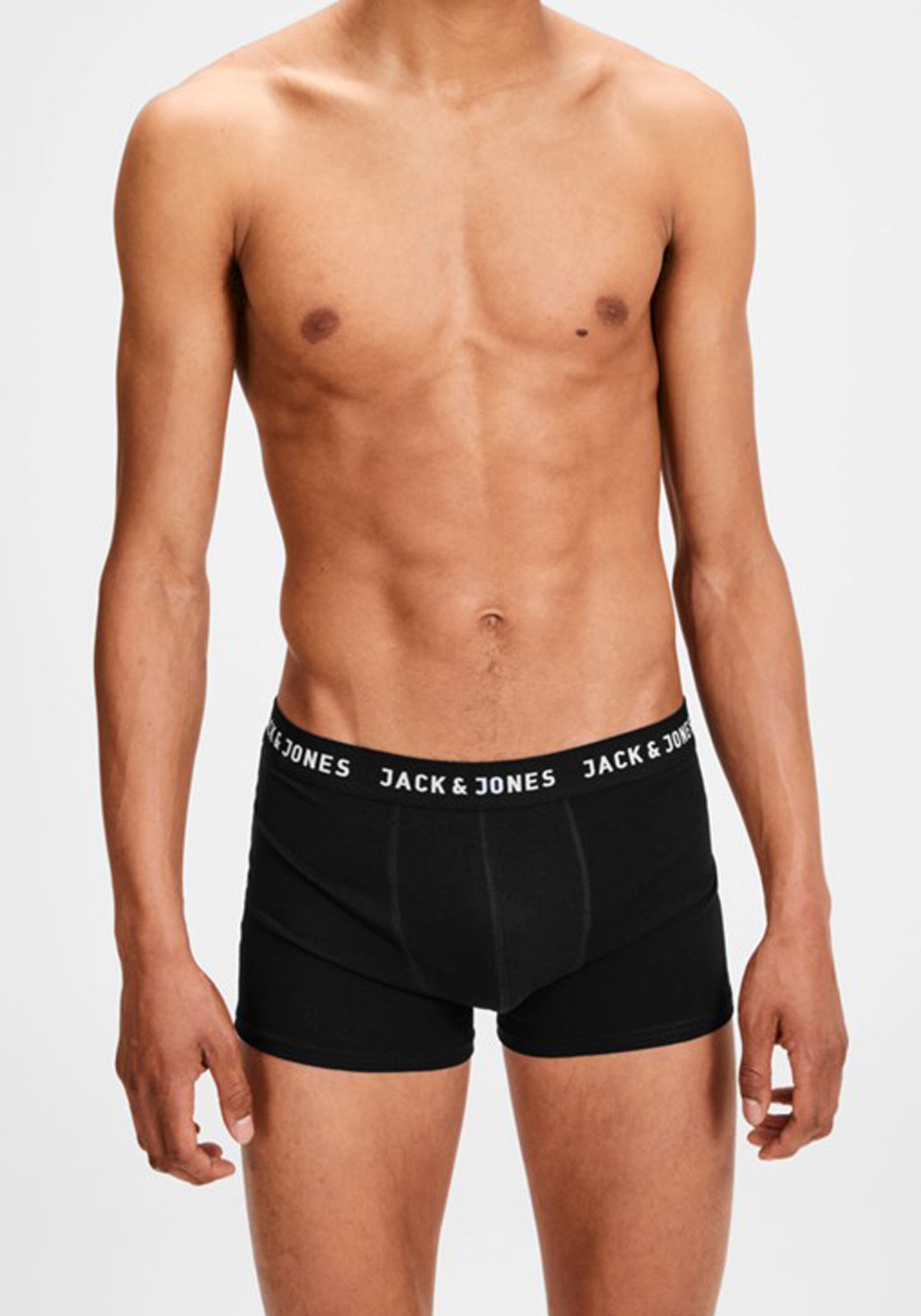 Jack & Jones heren boxers Jachuey trunks (5-pack), zwart