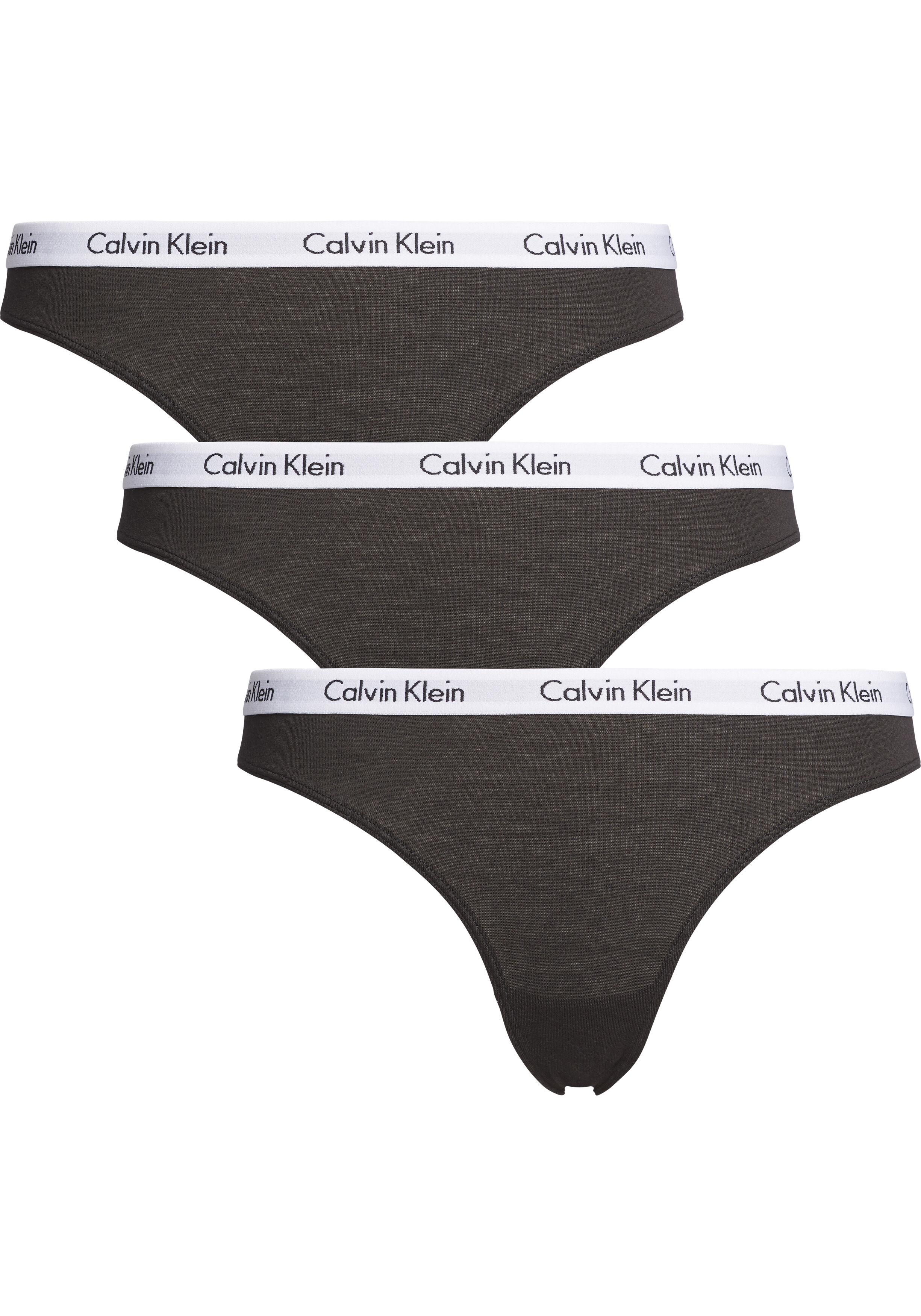 Calvin Klein dames slips (3-pack), zwart