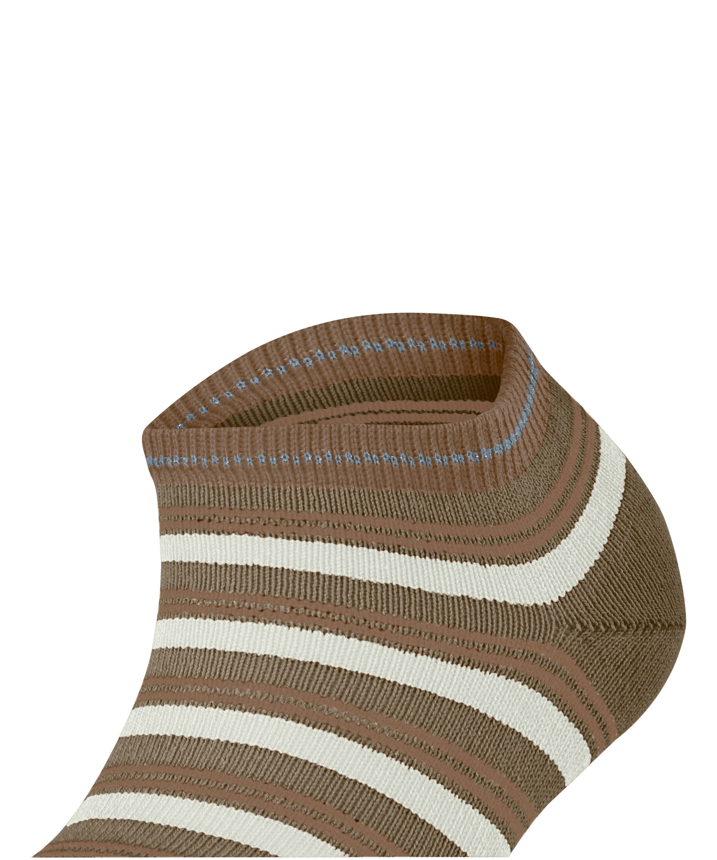 FALKE Smart Stripe dames sneakersokken, beige (nude)
