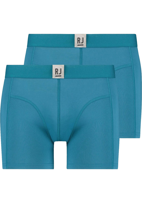 RJ Bodywear Pure Color Jort boxer (2-pack), heren boxer lang, petrol RJ Bodywear Pure Color Jort boxer (2-pack), heren boxer lang, petrol