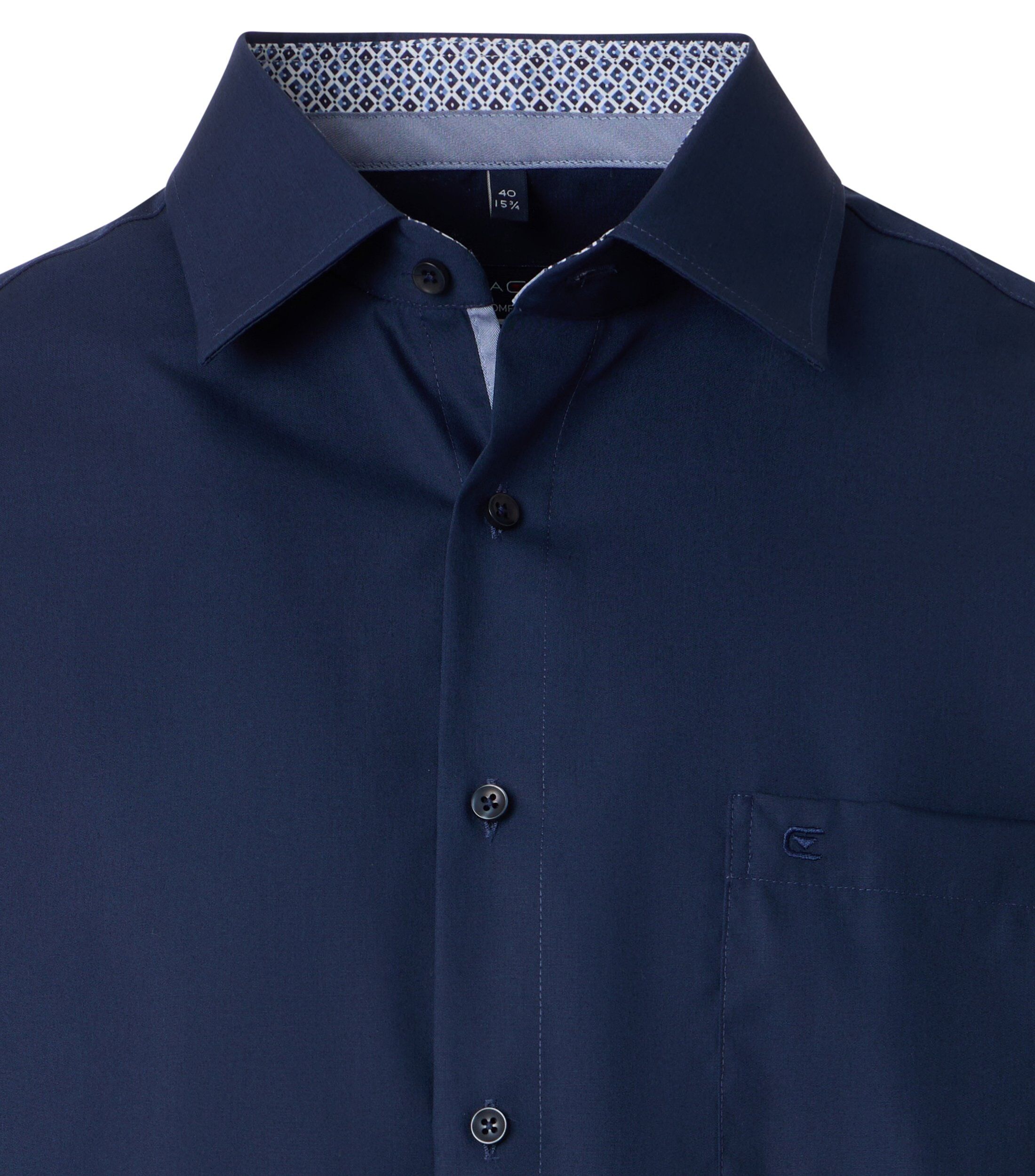 CASA MODA comfort fit overhemd, popeline, blauw