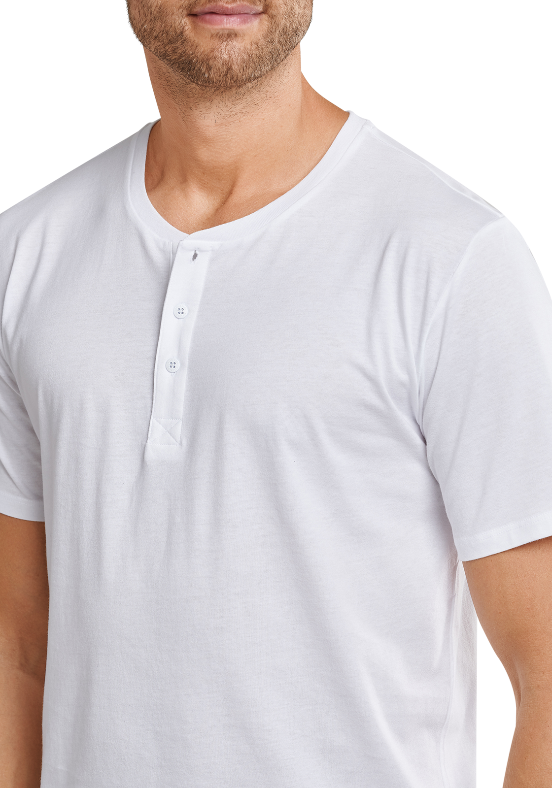 5-4007065358691-schiesser-mixrelax-shirt_HR SCHIESSER Mix+Relax T-shirt, korte mouw O-hals met knoopjes, wit