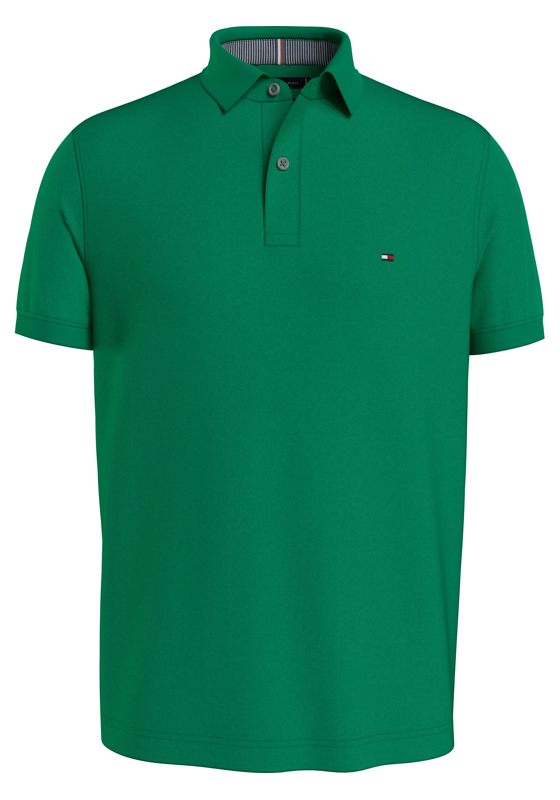 Tommy Hilfiger 1985 Regular Polo, heren poloshirt, groen Tommy Hilfiger 1985 Regular Polo, heren poloshirt, groen