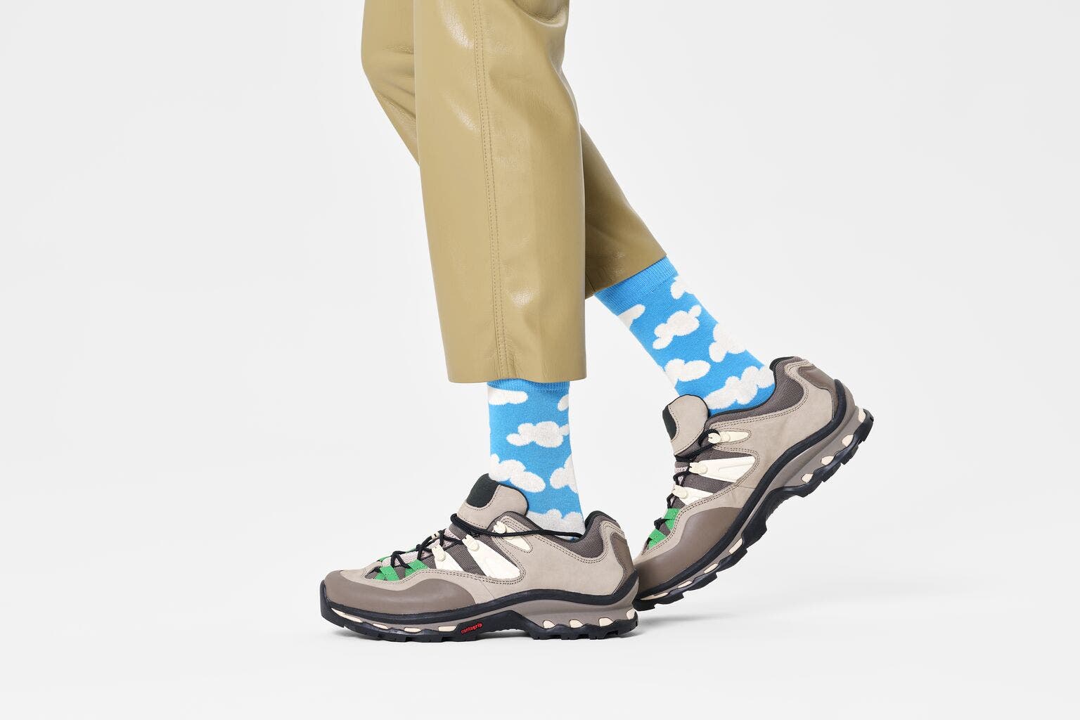 Happy Socks Cloudy Sock, unisex sokken, lichtblauw