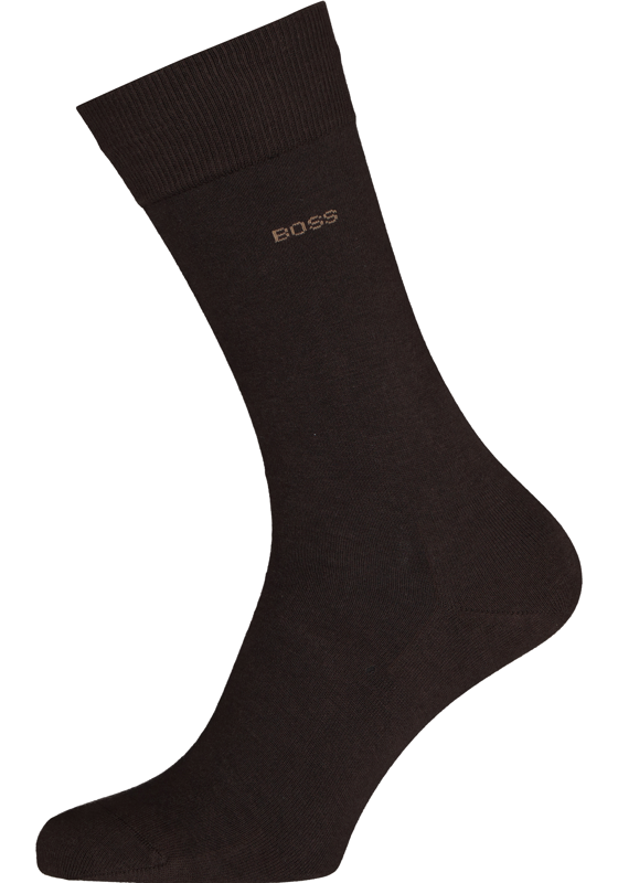 BOSS Marc uni (1-pack), herensokken katoen, donkerbruin BOSS Marc uni (1-pack), herensokken katoen, donkerbruin