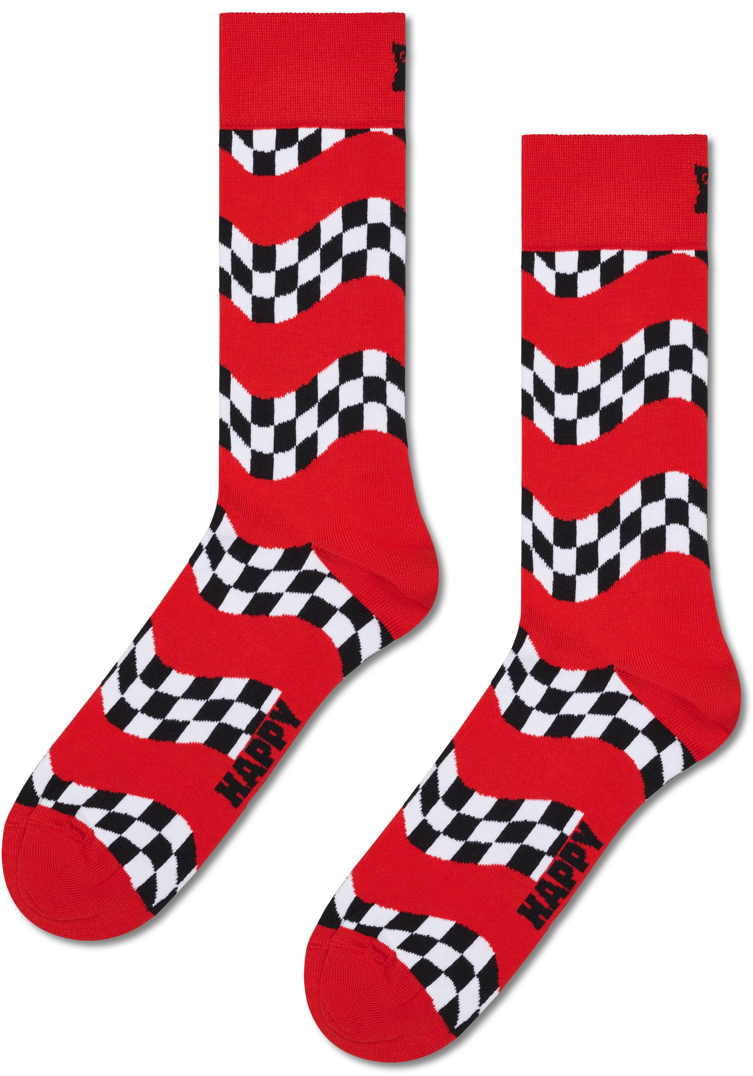 Happy Socks Top Racer Socks Gift Set (3-pack), unisex sokken in cadeauverpakking, rood