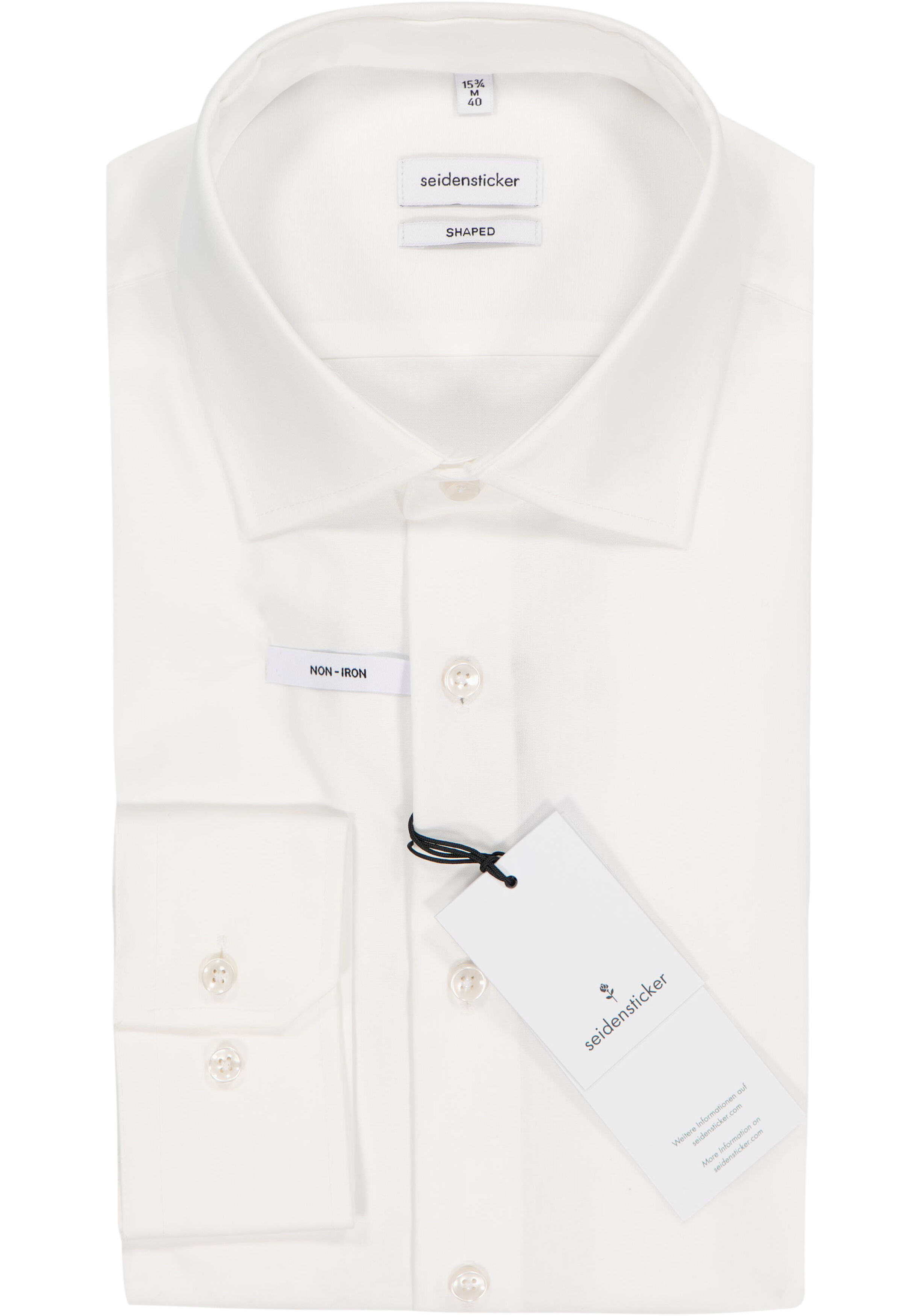 Seidensticker shaped fit overhemd, beige