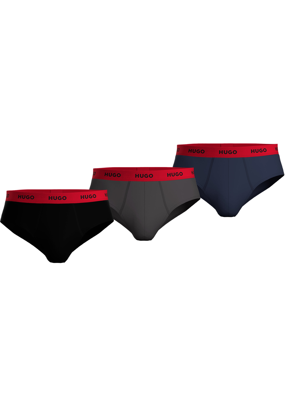 1-4063539218120-50469783-031-slips-hugo_boss_HR HUGO hipster briefs (3-pack), heren slips, middengrijs