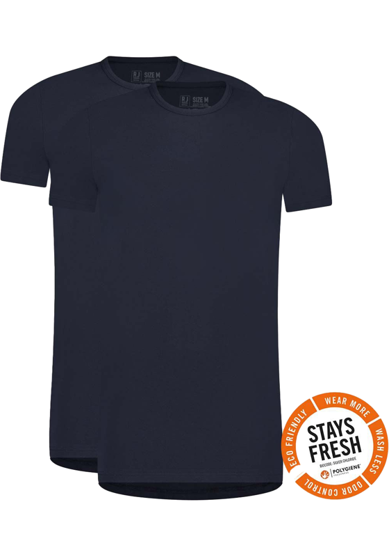 RJ Bodywear Everyday Roermond T-shirt (2-pack), heren T-shirt , donkerblauw RJ Bodywear Everyday Roermond T-shirt (2-pack), heren T-shirt , donkerblauw