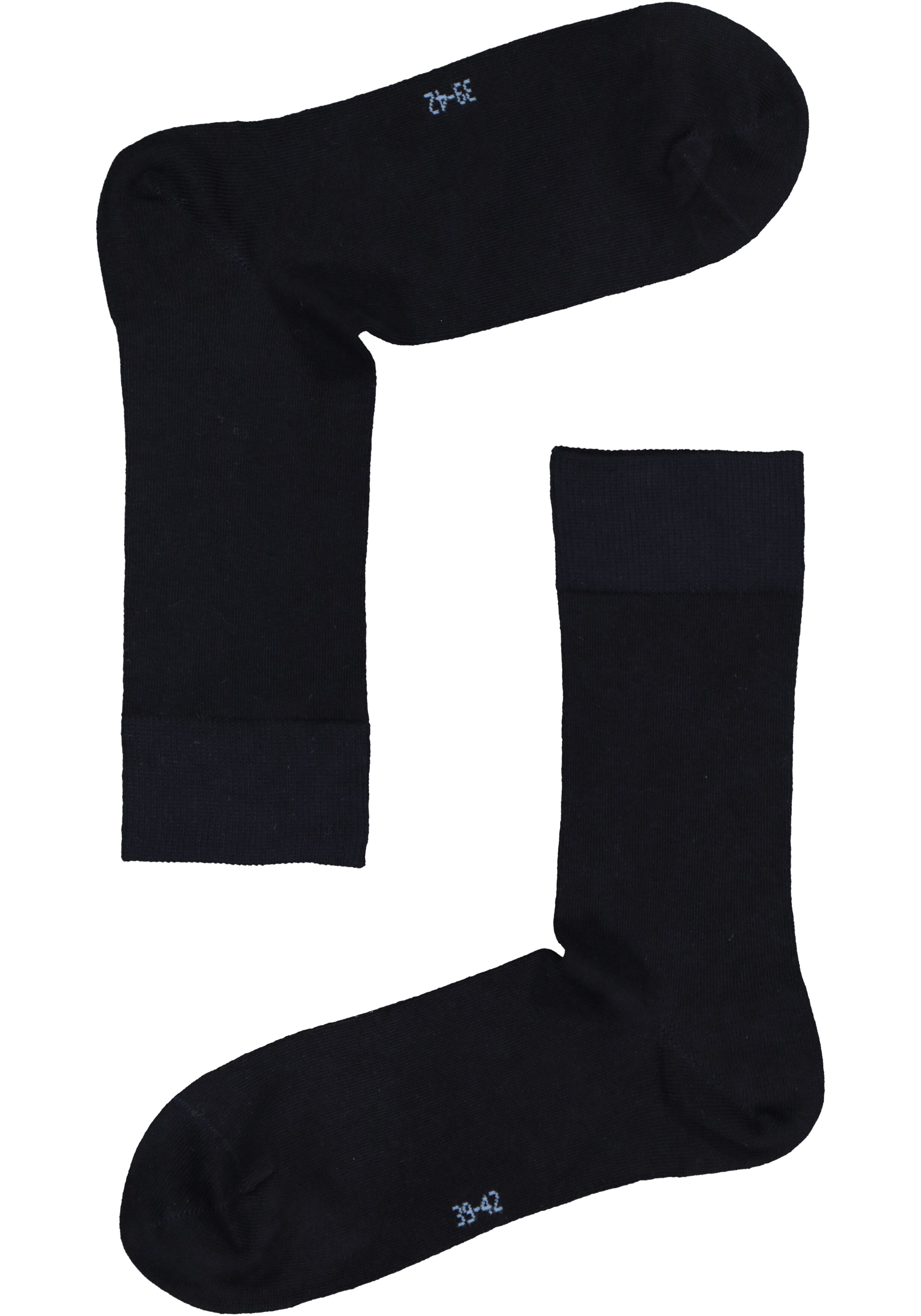 VENT herensokken katoen (5-pack), zwart, navy en jeansblauw