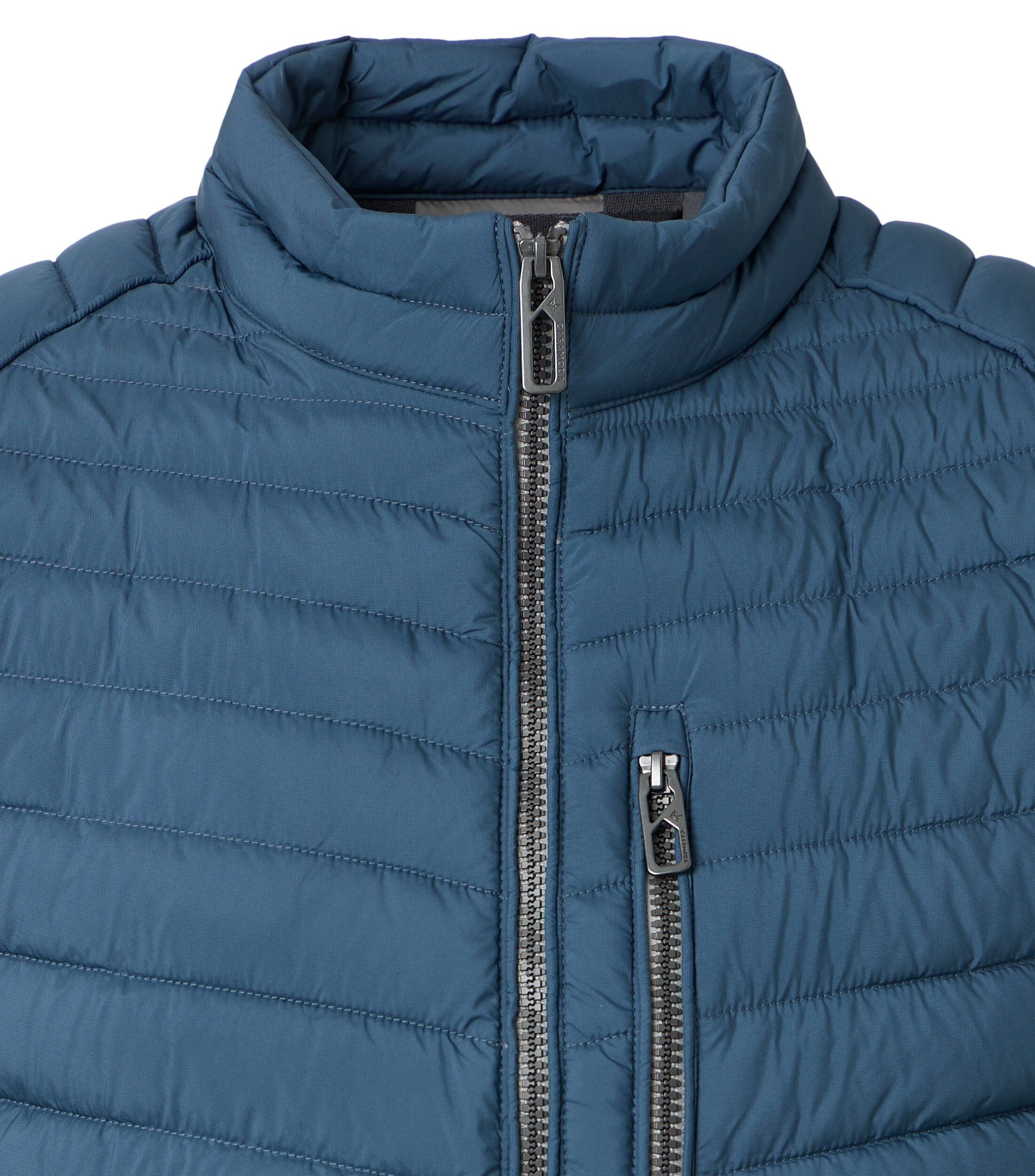 CASA MODA comfort fit bodywarmer, blauw, wit, grijs