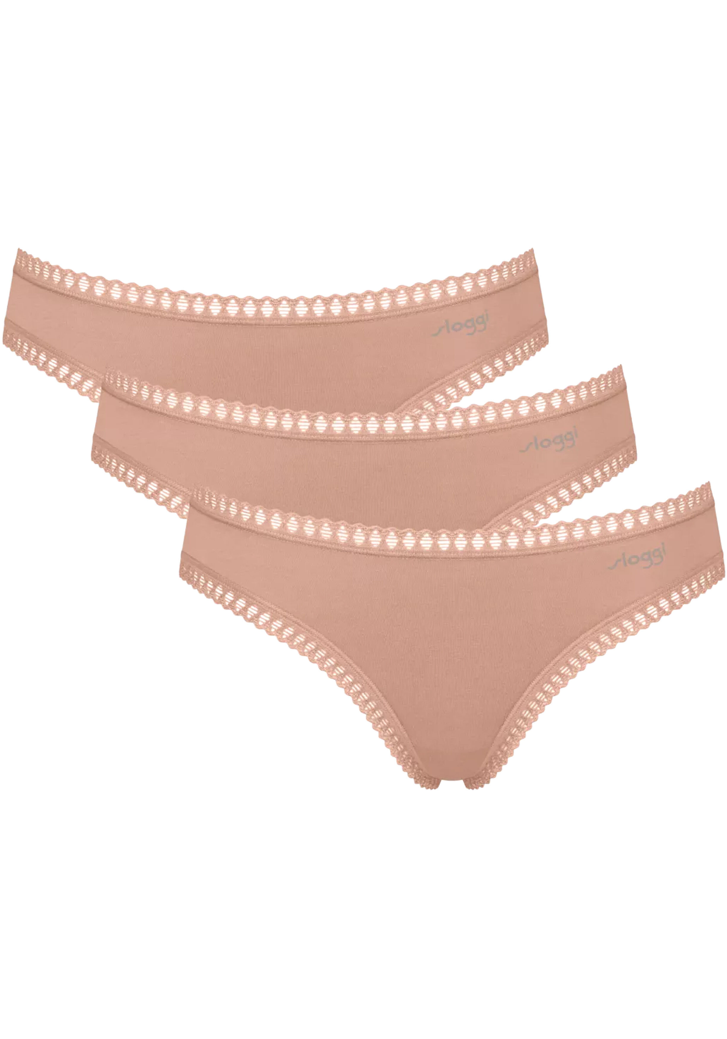 Sloggi Women GO Crush Mini (3-pack), dames slip, beige