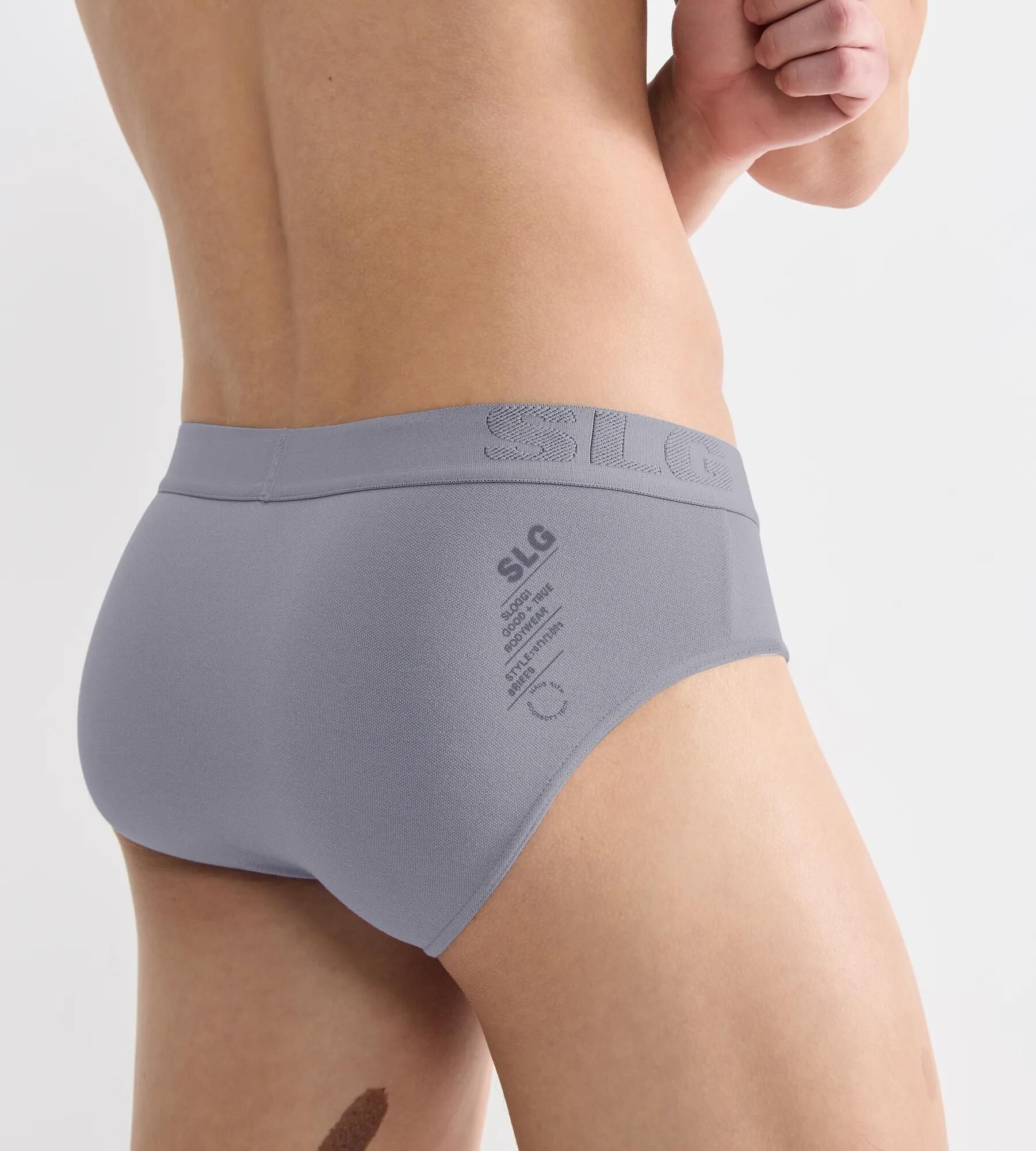 Sloggi Men SLG Base Soft Brief, heren slip (2-pack), grijsblauw