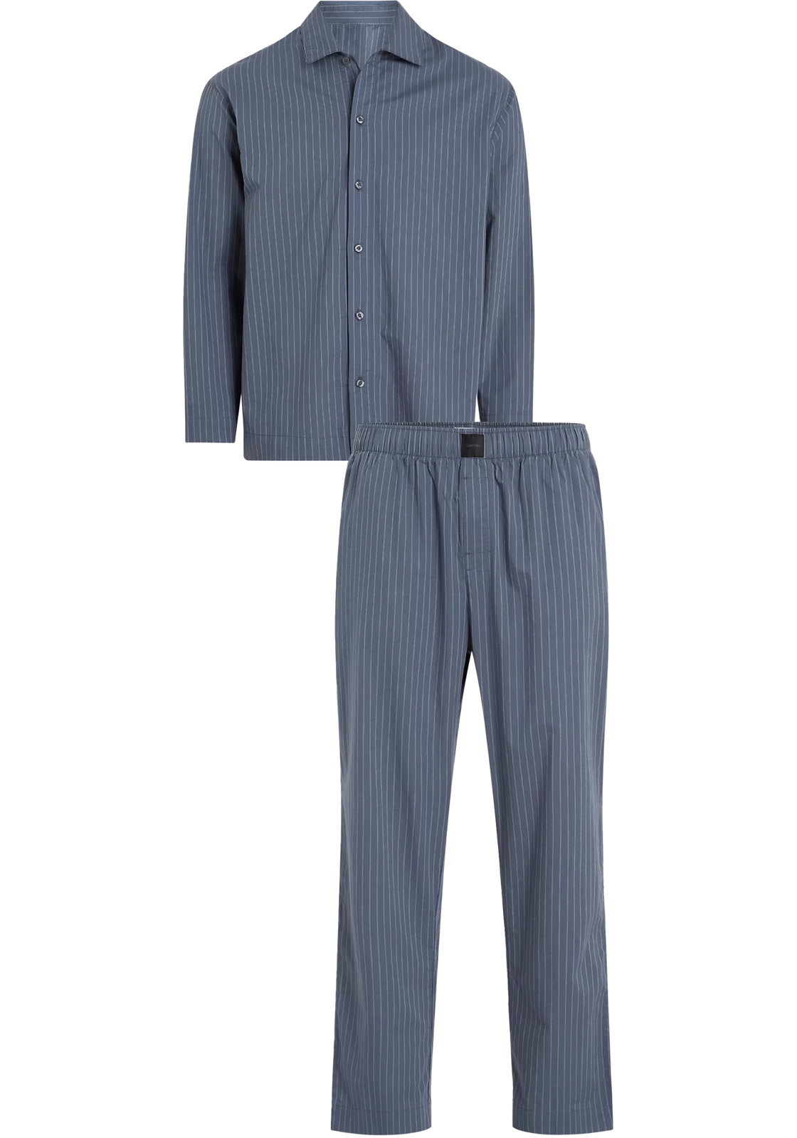 1-8720639824427-000NM2750EQJB-calvin_klein-ondergoed_HR Calvin Klein heren pyjama met knoopjes, middenblauw gestreept