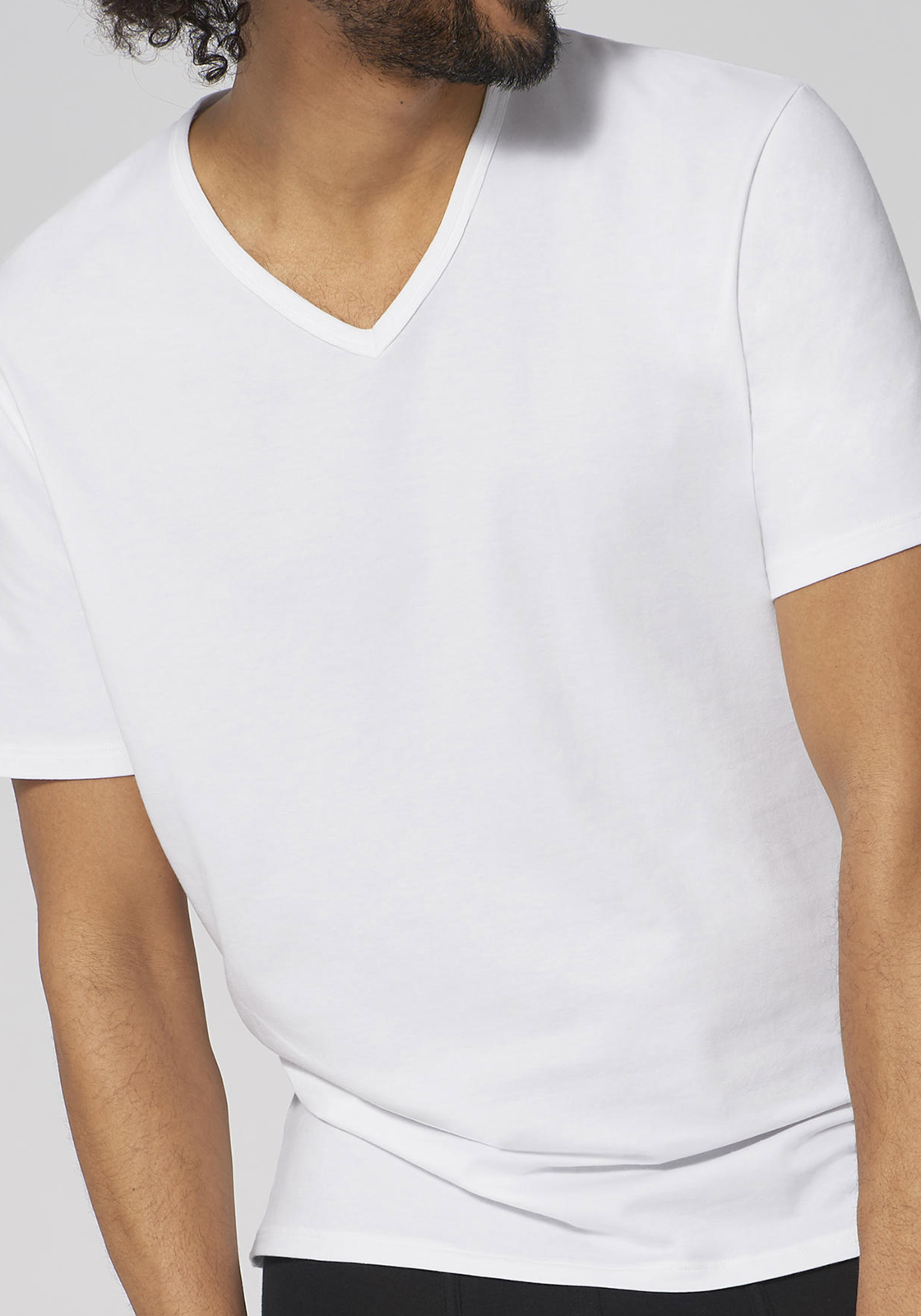 2-7613129952032-sloggi-men-go-shirt-v-regular_HR Sloggi Men GO Shirt V-Neck Regular Fit, heren T-shirt (1-pack), wit