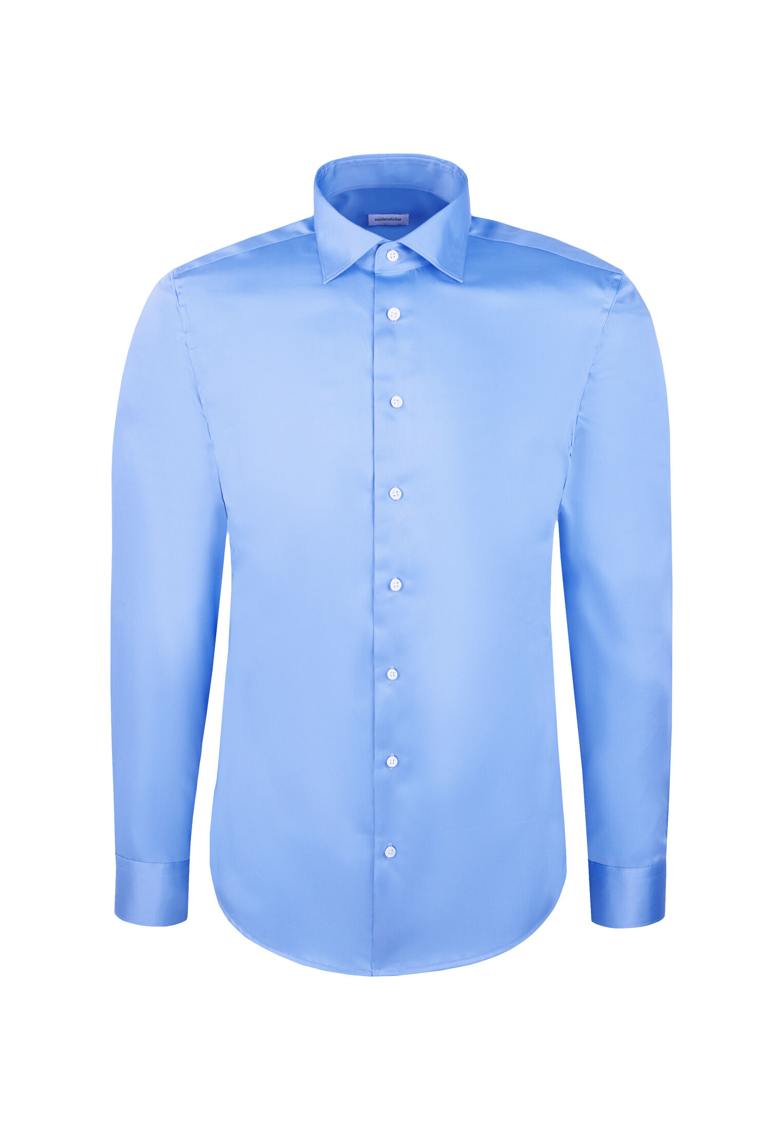 Seidensticker slim fit overhemd, popeline, blauw