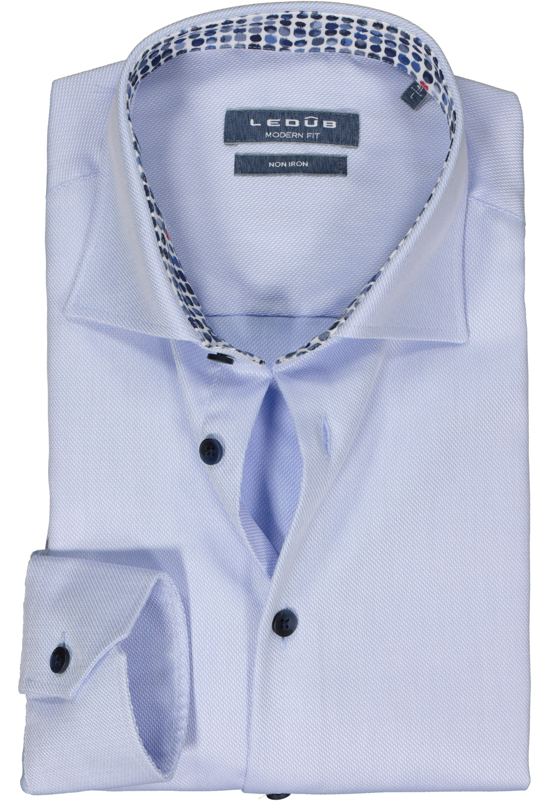 1-8720293964576_Ledub_overhemd_HR Ledub modern fit overhemd, lichtblauw