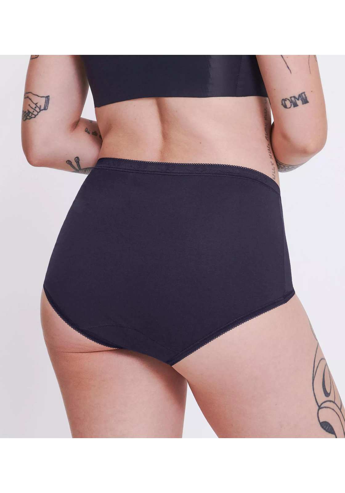 image_9_10103326_V013_7jpgdate-modefied2023-09-12T115 Sloggi Women Basic+ Maxi (4-pack), dames slip, donkerblauw en wit