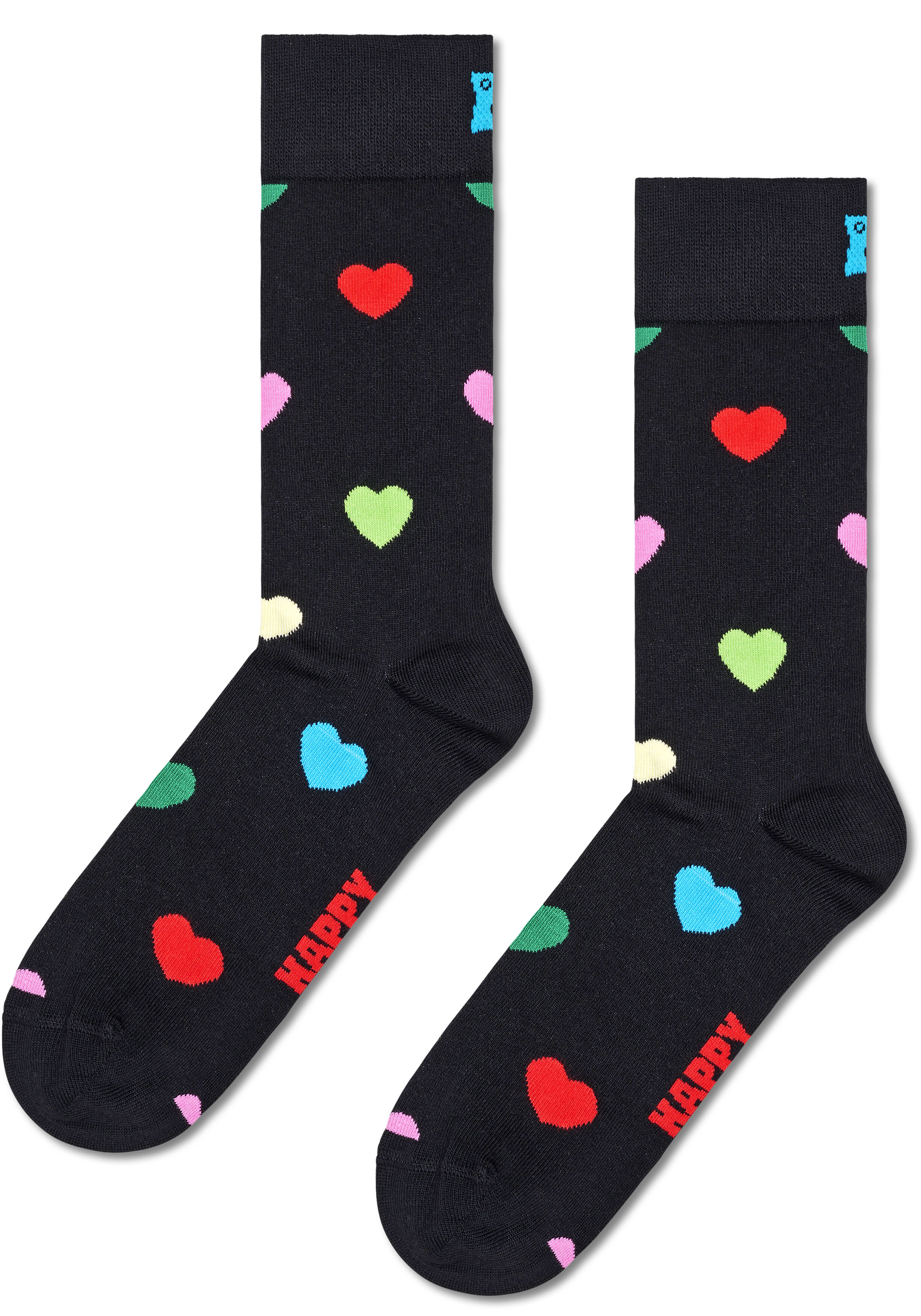 Happy Socks Heart Socks (3-pack), unisex sokken, roze