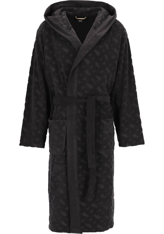 BOSS Fashion Robe, heren badjas (dik), zwart BOSS Fashion Robe, heren badjas (dik), zwart