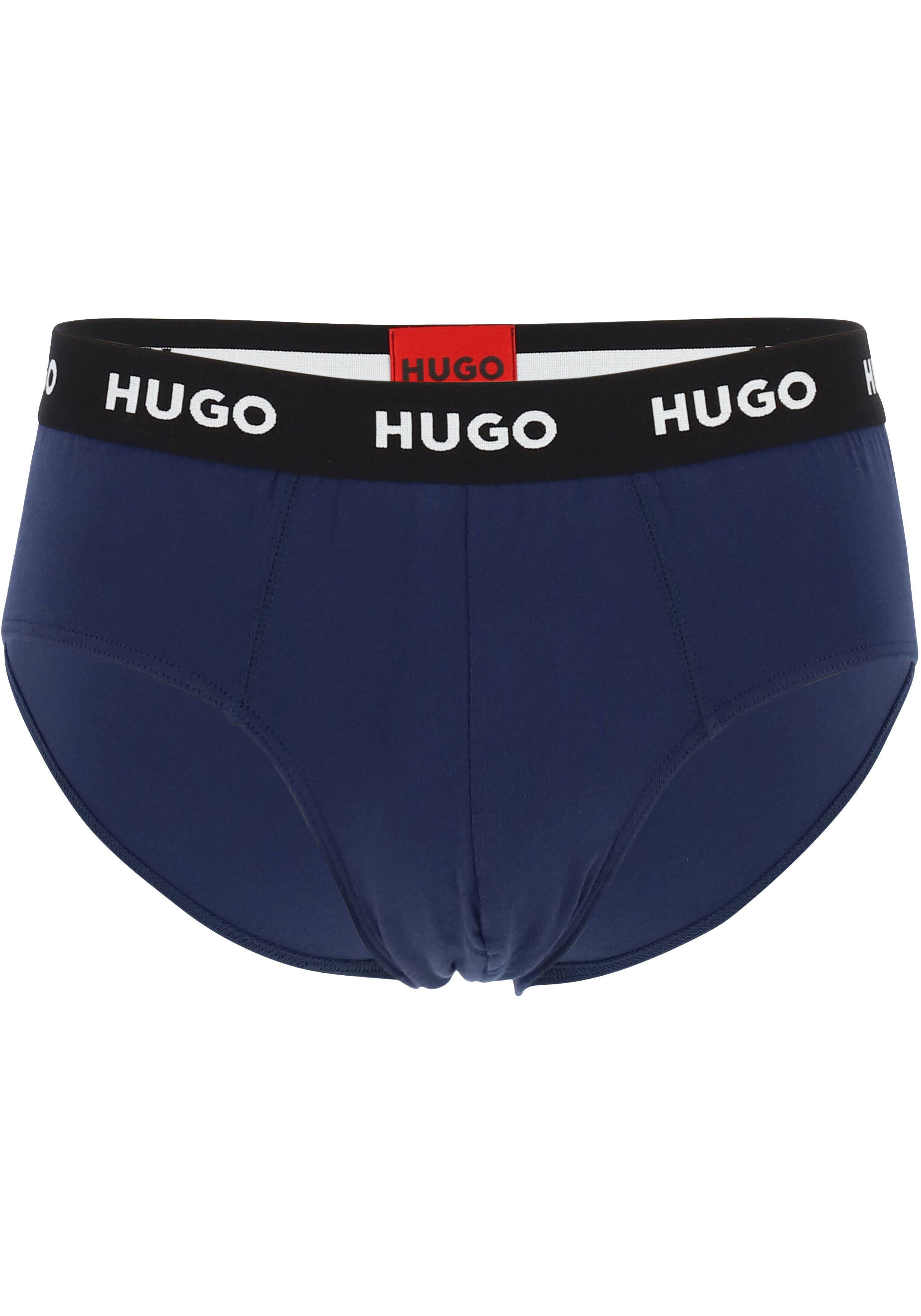 HUGO hipster briefs (3-pack), heren slips, blauw